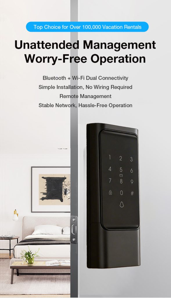 Vanviot ZT-H2 Affordable Smart Lock for Airbnb - PMS/OTA Sync, No Gateway, Keyless Entry - Image 1