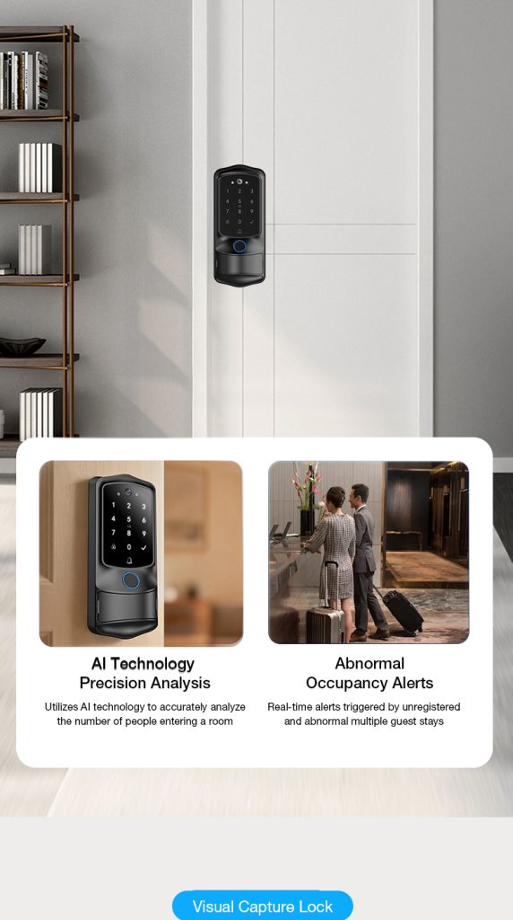 VanviotZT- H1 Pro Smart Lock for Airbnb & Vacation Rentals - AI People Counting, Visual Doorbell Camera, PMS & OTA Integration, Keyless Entry Deadbolt for Hosts - Image 15
