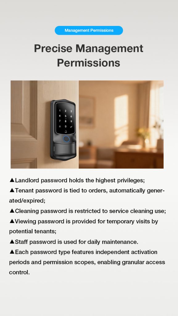 Vanviot ZT-H1  Smart Lock for Airbnb Hosts - PMS & OTA Sync, No Gateway, Keyless Entry - Image 5