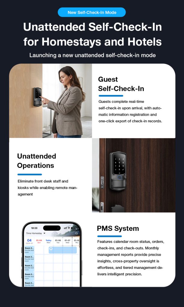 Vanviot ZT-H1  Smart Lock for Airbnb Hosts - PMS & OTA Sync, No Gateway, Keyless Entry - Image 3