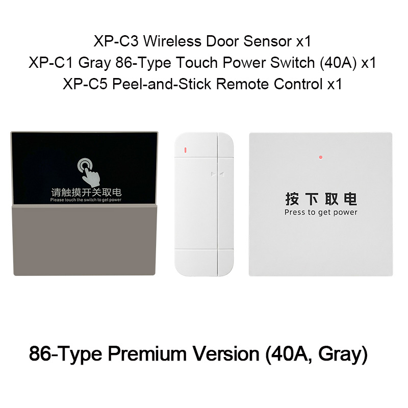 Keyless Touch Power Switch Kit 86 Type （40A ）- Smart Energy Saving for Airbnb & Hotel, Auto On/Off with Door Sensor - Image 8