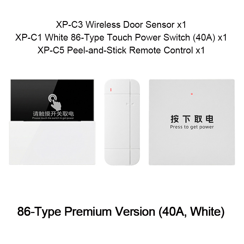 Keyless Touch Power Switch Kit 86 Type （40A ）- Smart Energy Saving for Airbnb & Hotel, Auto On/Off with Door Sensor - Image 10
