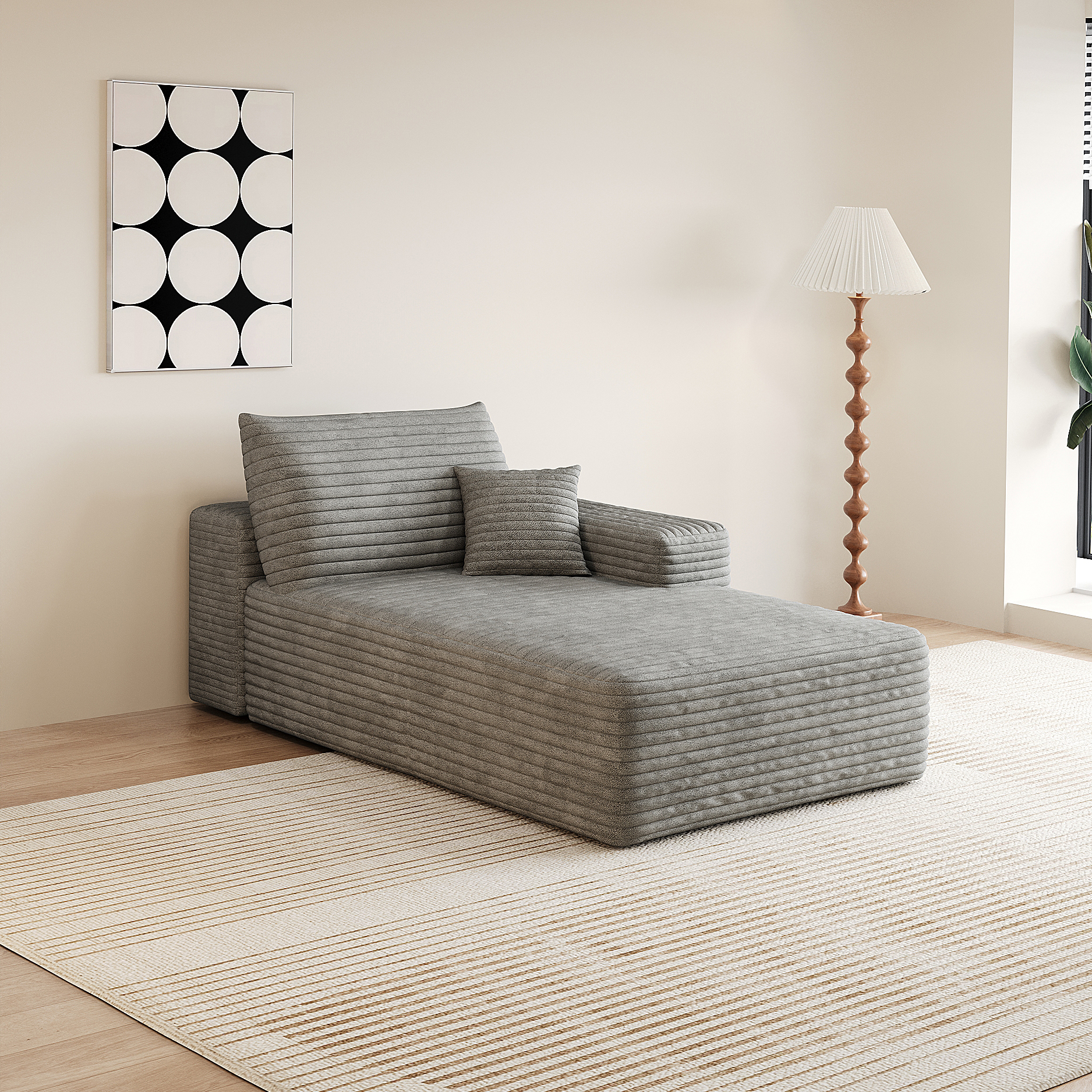 Y159-R-SLEEPER-GREY right sleeper grey