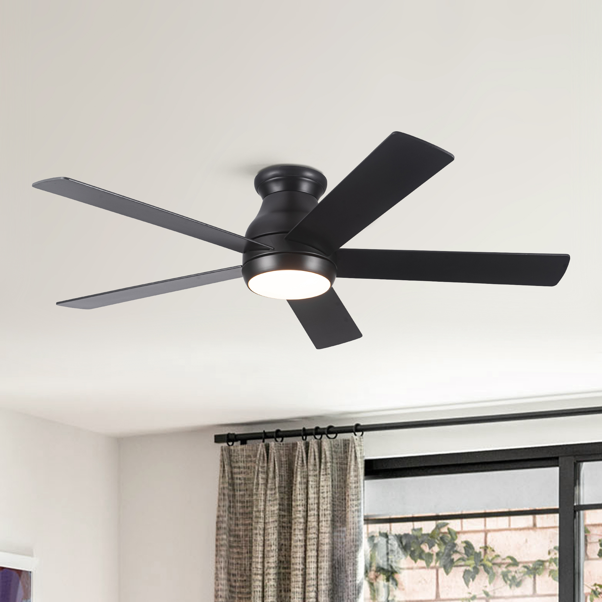 52″ Low Profile Ceiling Fan with Lights