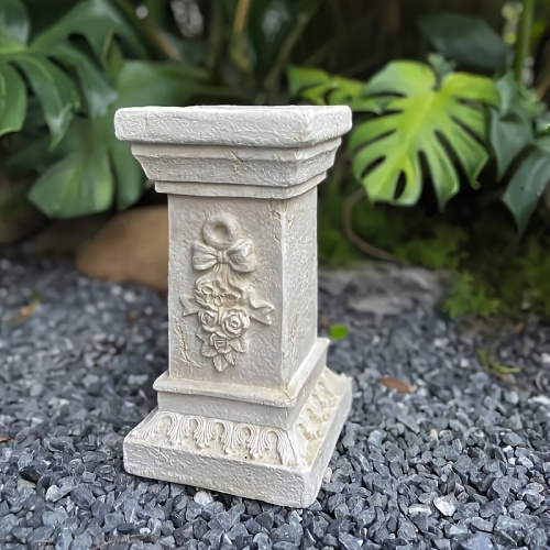 Garden Decorative Column, 12″Retro Elegant White Ancient Greek Style Roman Column, Suitable for Garden Decoration, Suitable for Weddings And Dining Tables, Multifunctional Indoor/outdoor Use, Perfect