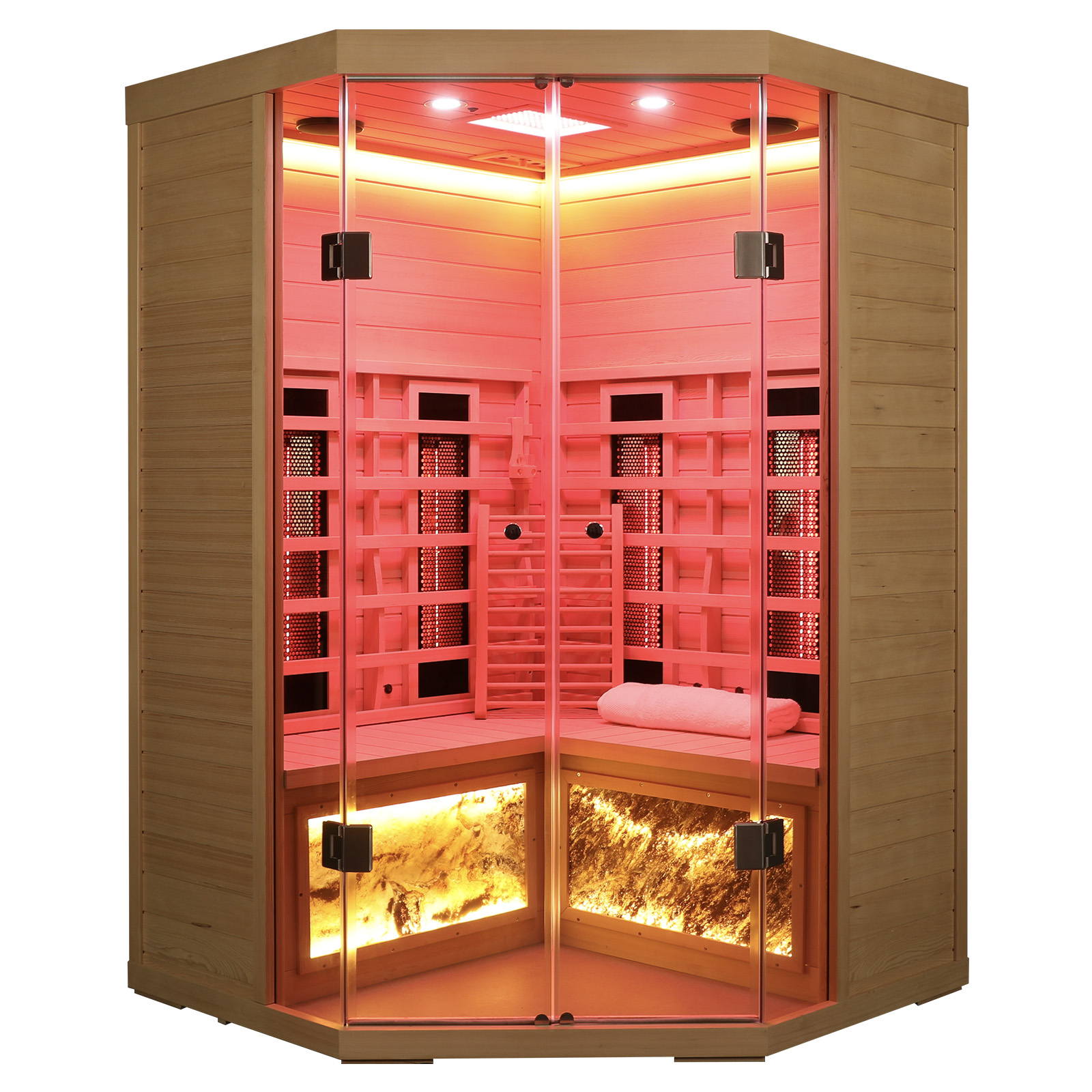 5-person hemlock far-infrared S Model sauna