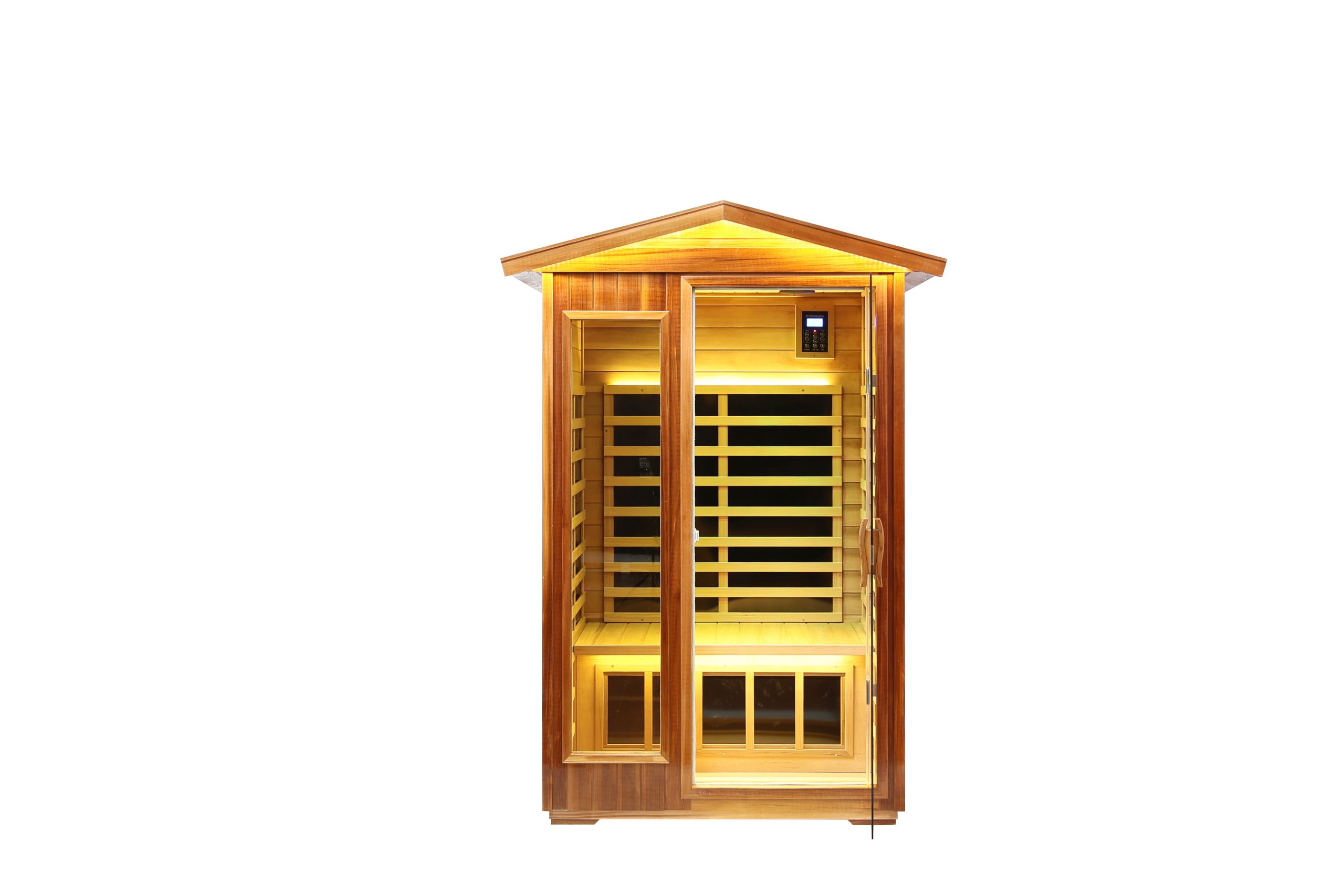 Two-person far-infrared outdoor sauna-A