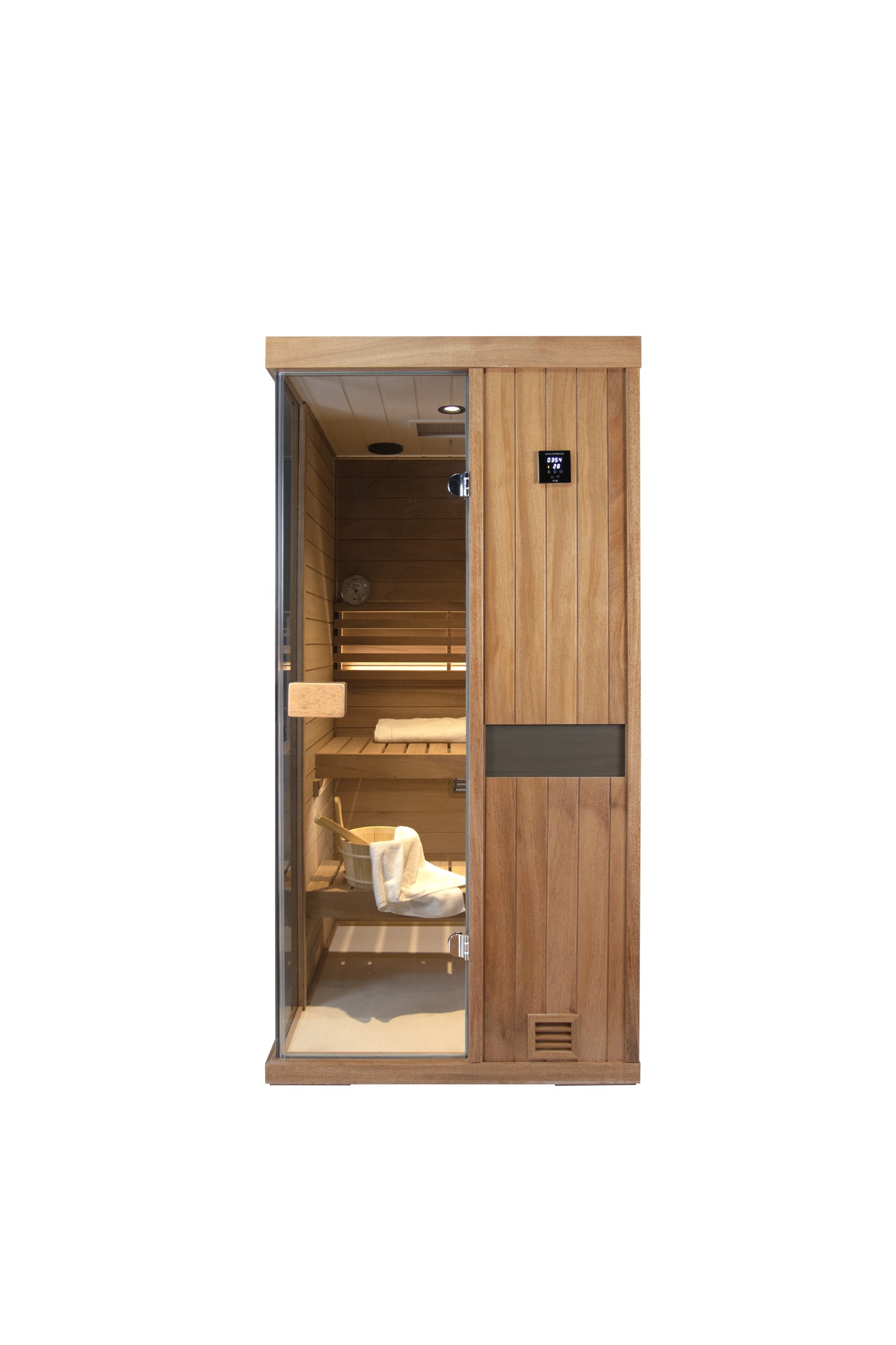 One person mahogany steam sauna room