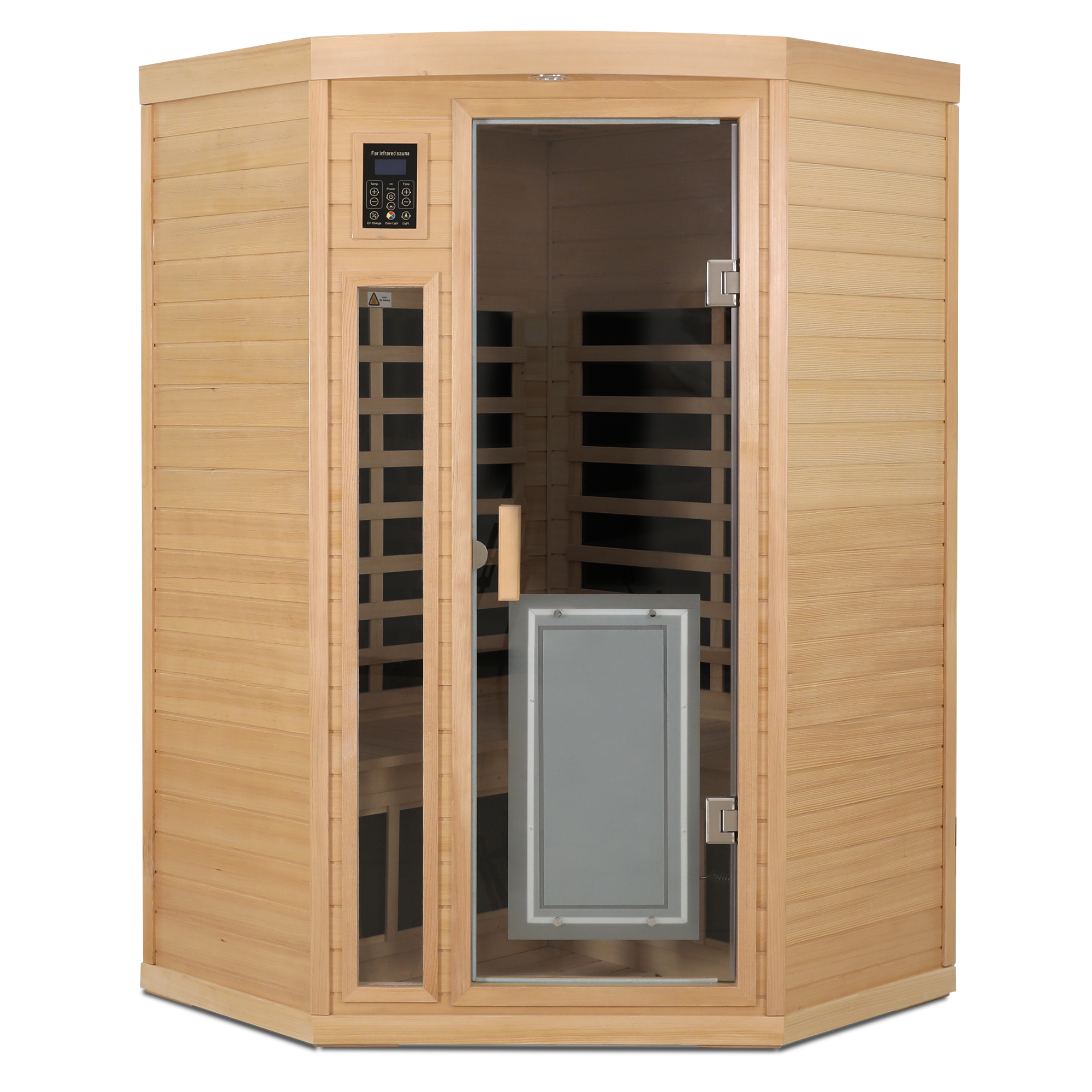 Pentagonal hemlock sauna room