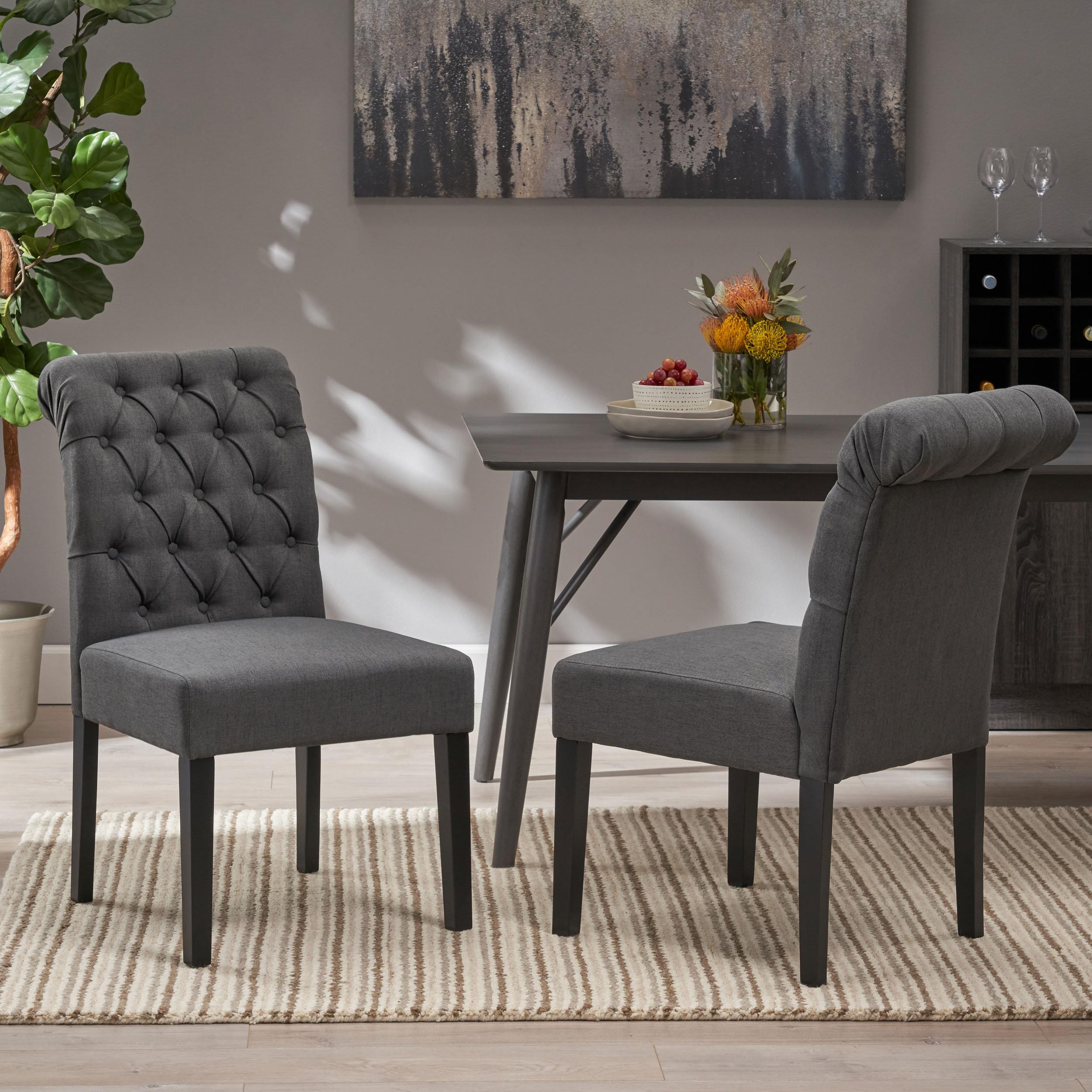 BROXTON TUFT DINING ROLLTOP KD MP2 (set of 2)