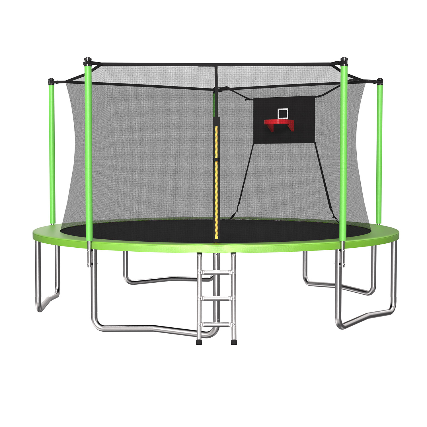 14FT Trampoline ,Sports Fitness Trampolines with Enclosure Net, Recreational Trampolines for Outdoor Indoor