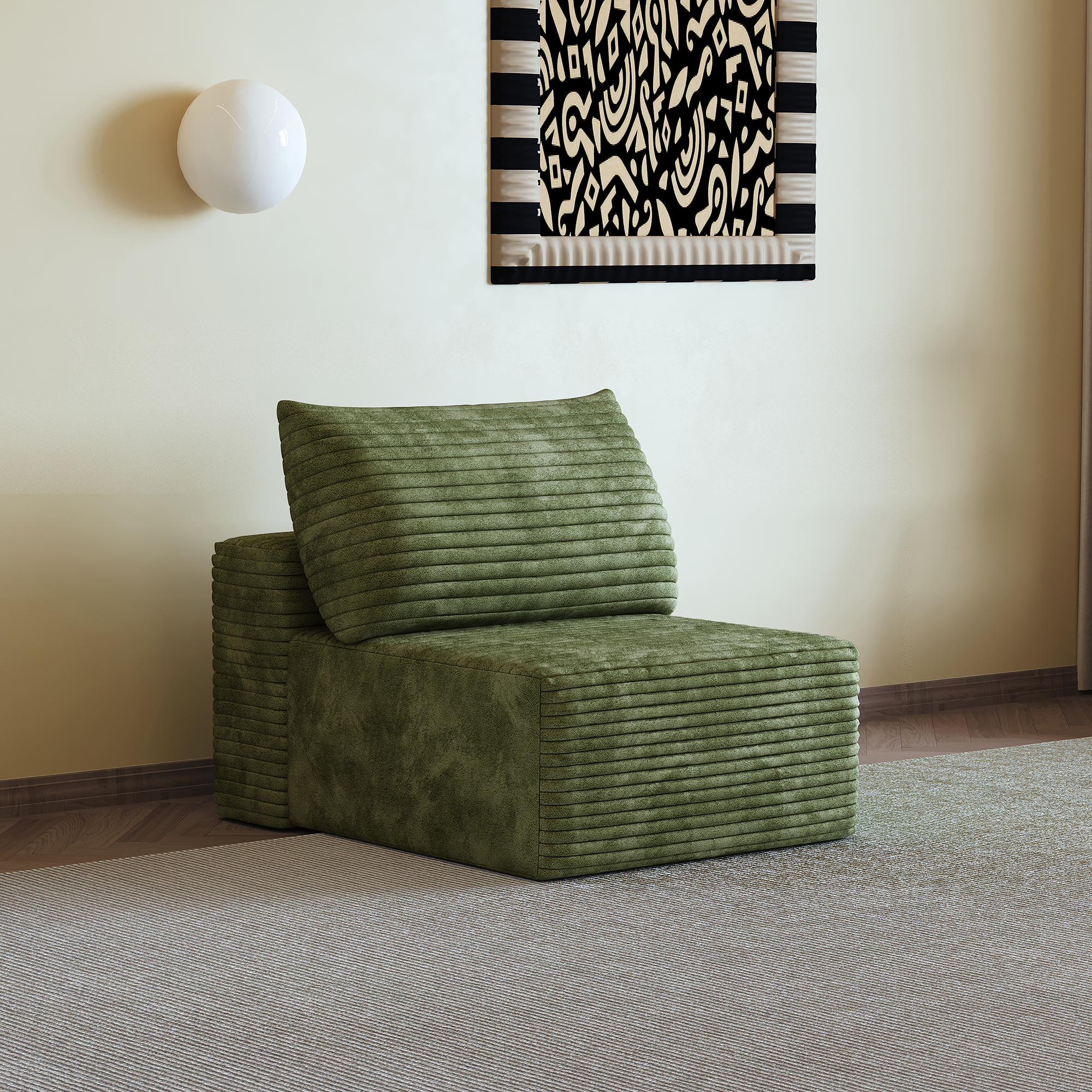 Y159-1S-GREEN 1seater green