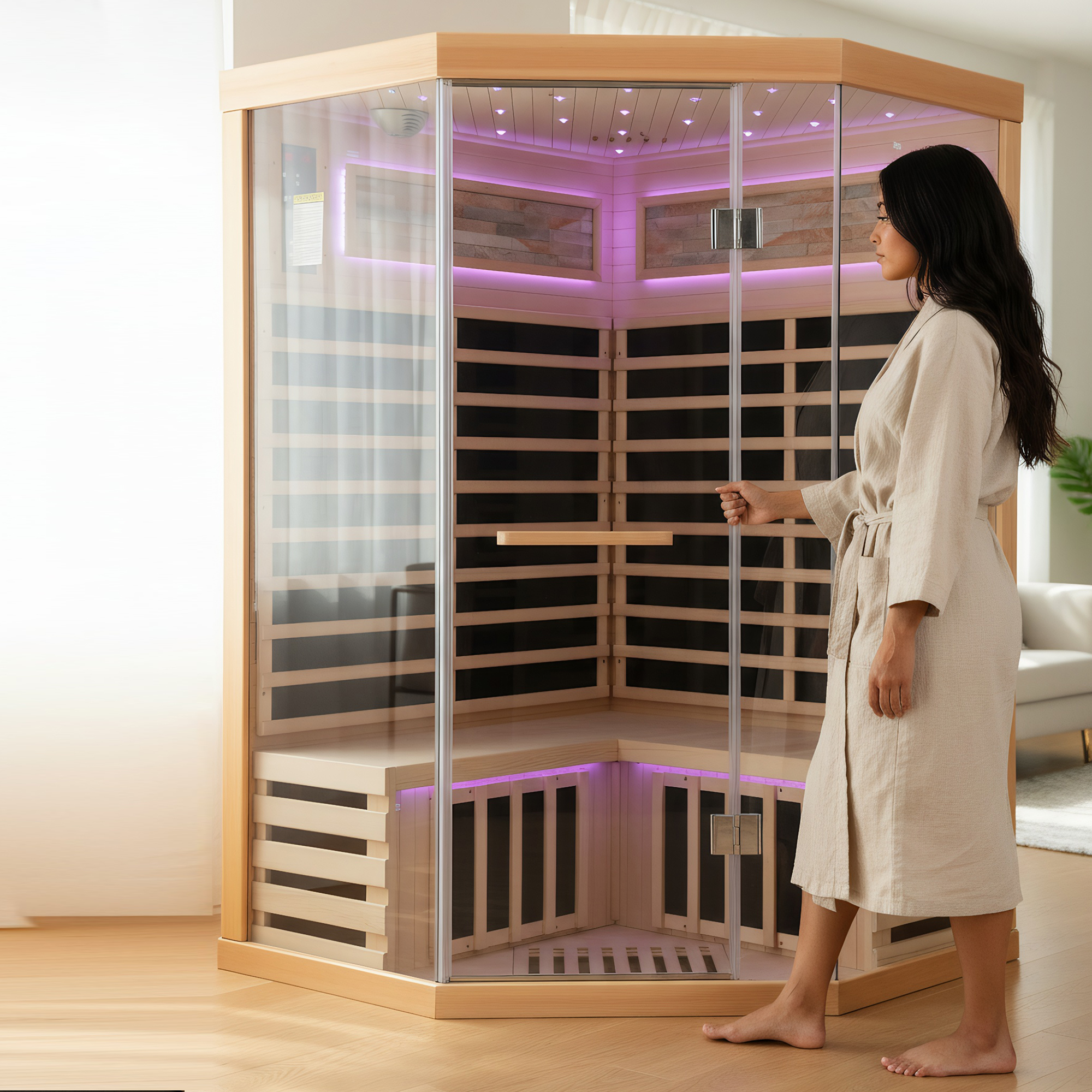 Double sauna room