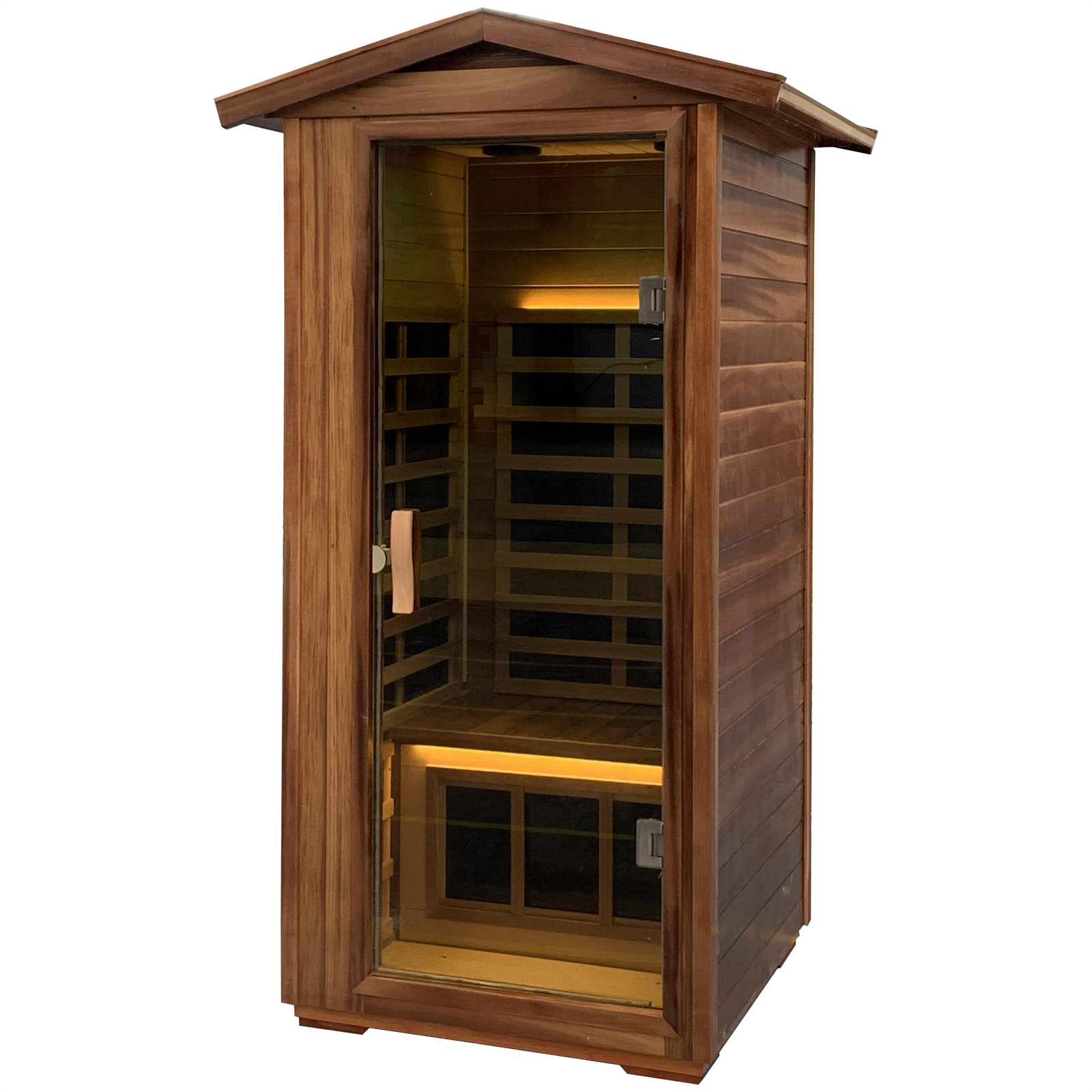 Red Cedar Single Outdoor Sauna-C