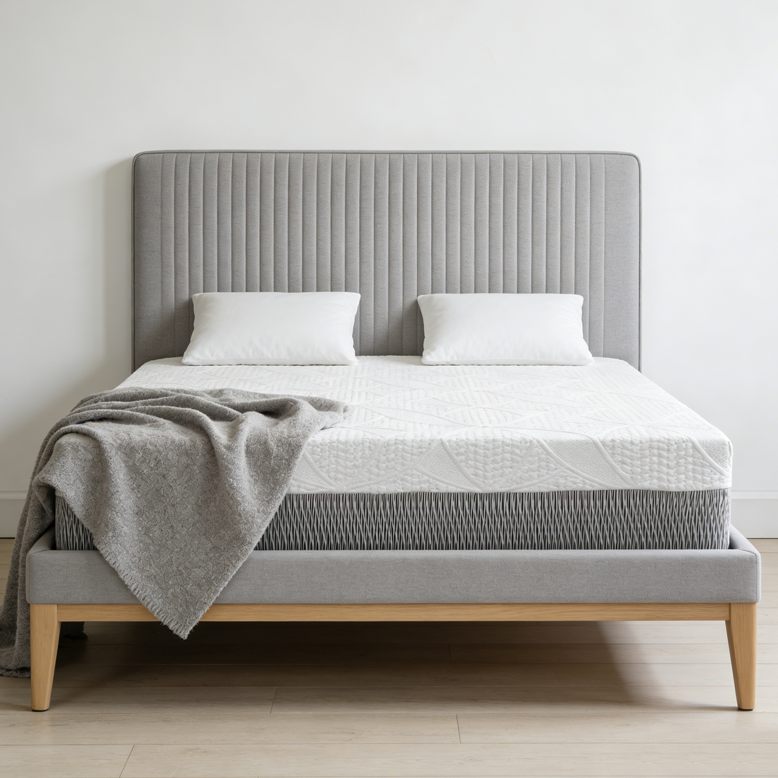 14-Inch Premium King Mattress – Made in Japan – Plush Thick Design & Breathable, Sterilizing Feature + High Rebound Support, Eco-Friendly Material with Chic Finish, Elevates Luxury Sleep Experience