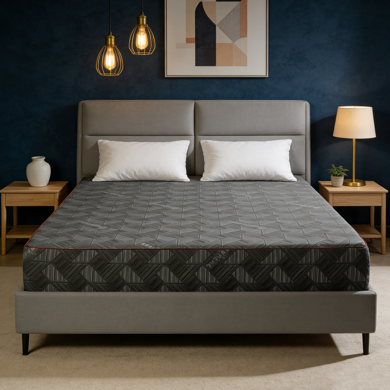 10 Inch Queen Size Mattress – Breathable & Sterilizing, High Rebound Foam for Cloud-Like Comfort, Eco-Friendly Material with Stylish Design, Ideal for Bedroom Sleep Upgrade Made in Japan