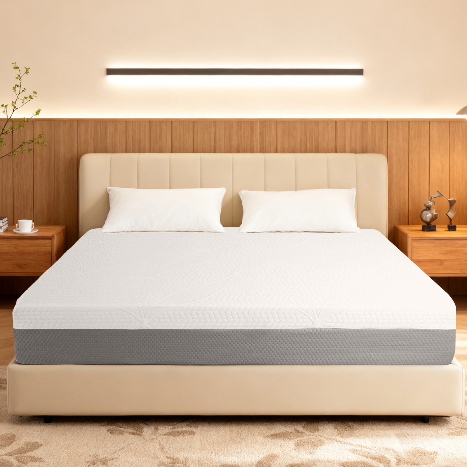 10-Inch Premium FULL Mattress – Premium 4-Layer Foam Sofa & Mattress – Japanese Design & Manufacturing, Ultra-Breathable, Eco-Friendly, Antimicrobial, Ergonomic Zoned Support, CertiPUR-US & OEKO-TEX