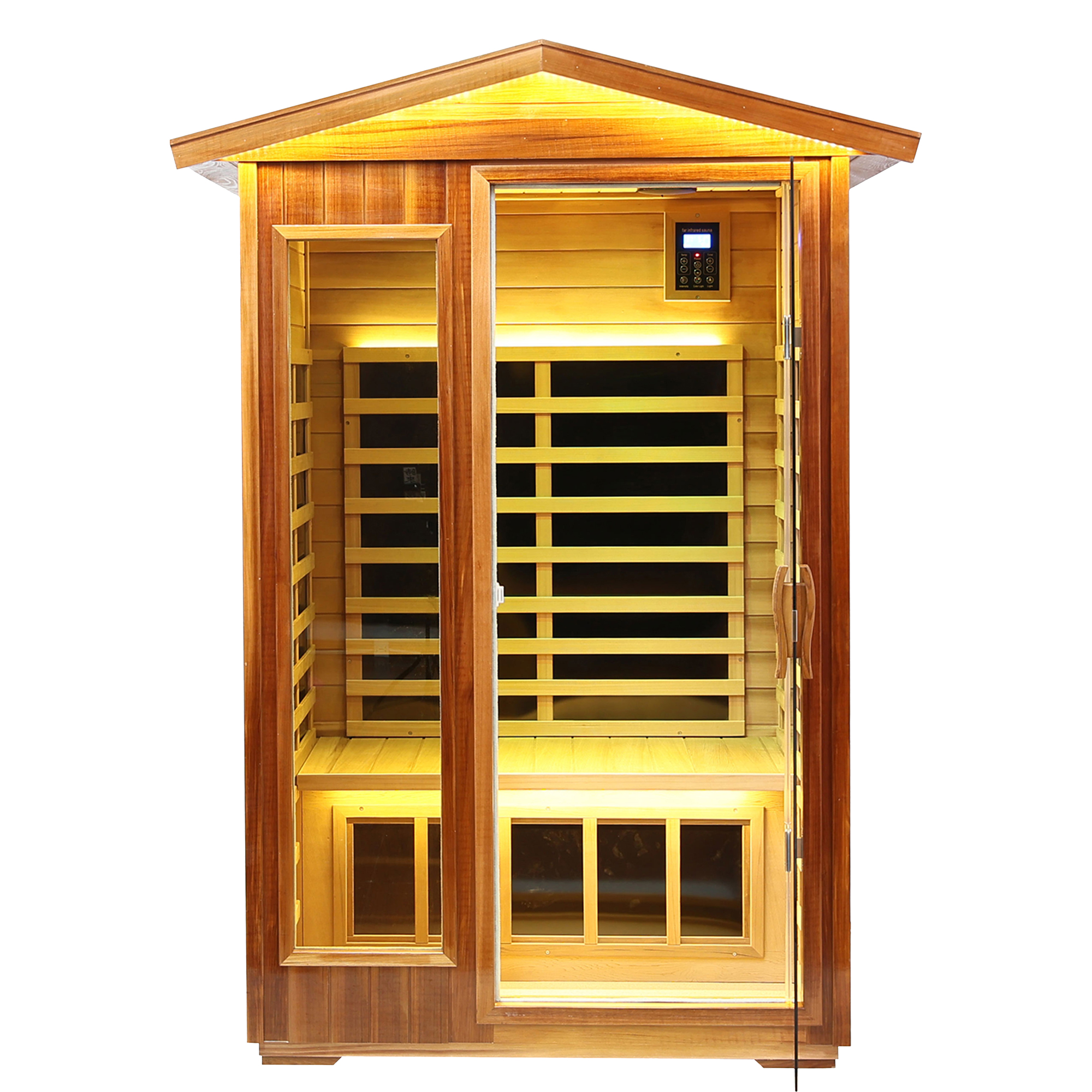 NEW-Two-person far-infrared outdoor sauna