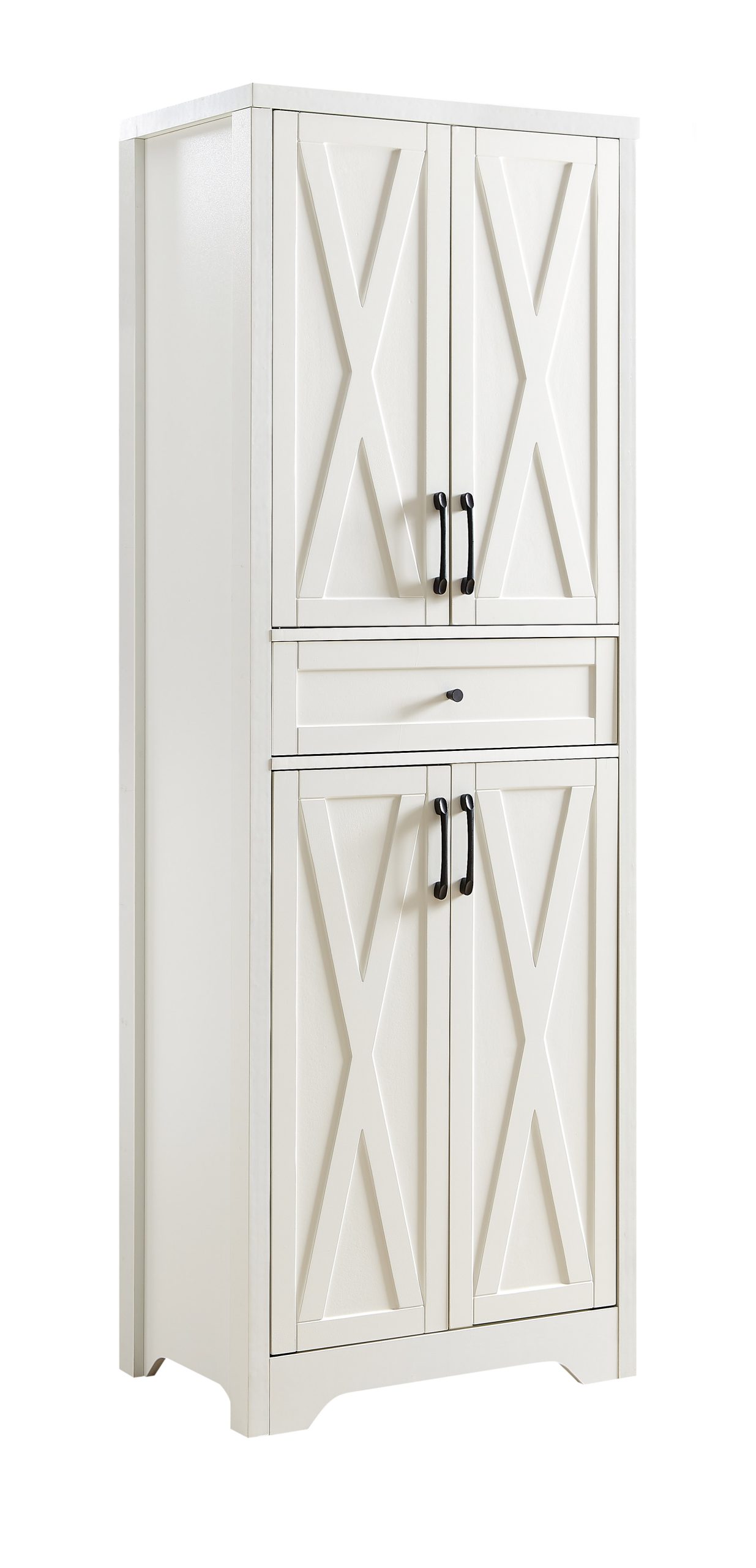 66″ Side Cabinet, White