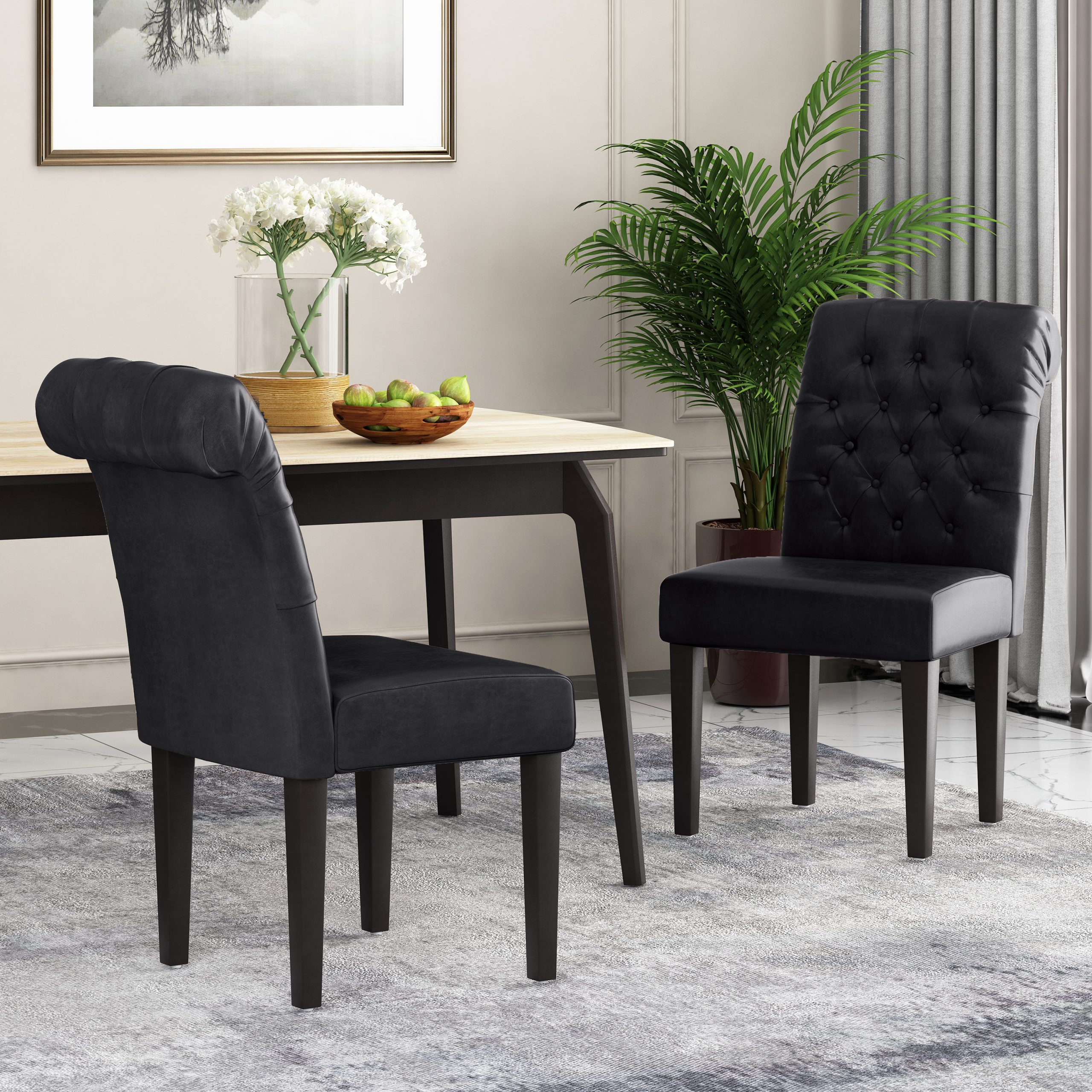 BROXTON TUFT DINING ROLLTOP KD MP2 (set of 2)