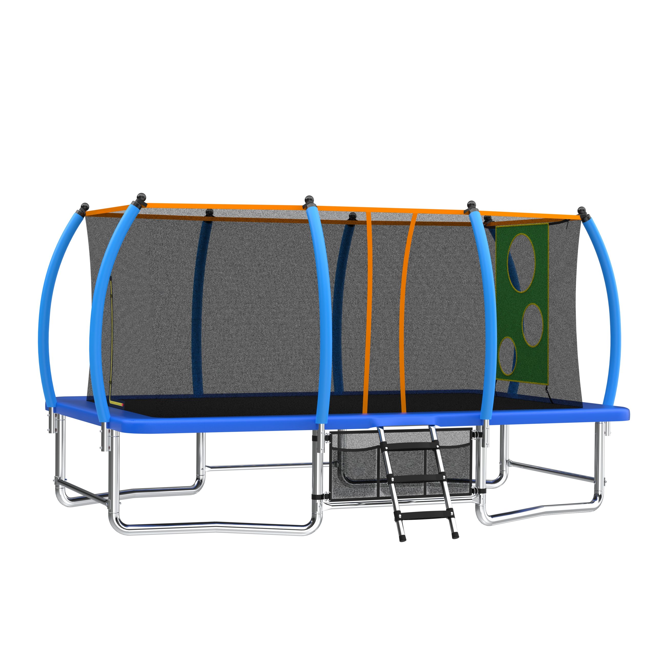 8X14FT Outdoor Square Trampolines for Kids Adults Long Rectangular Tumbling Trampoline