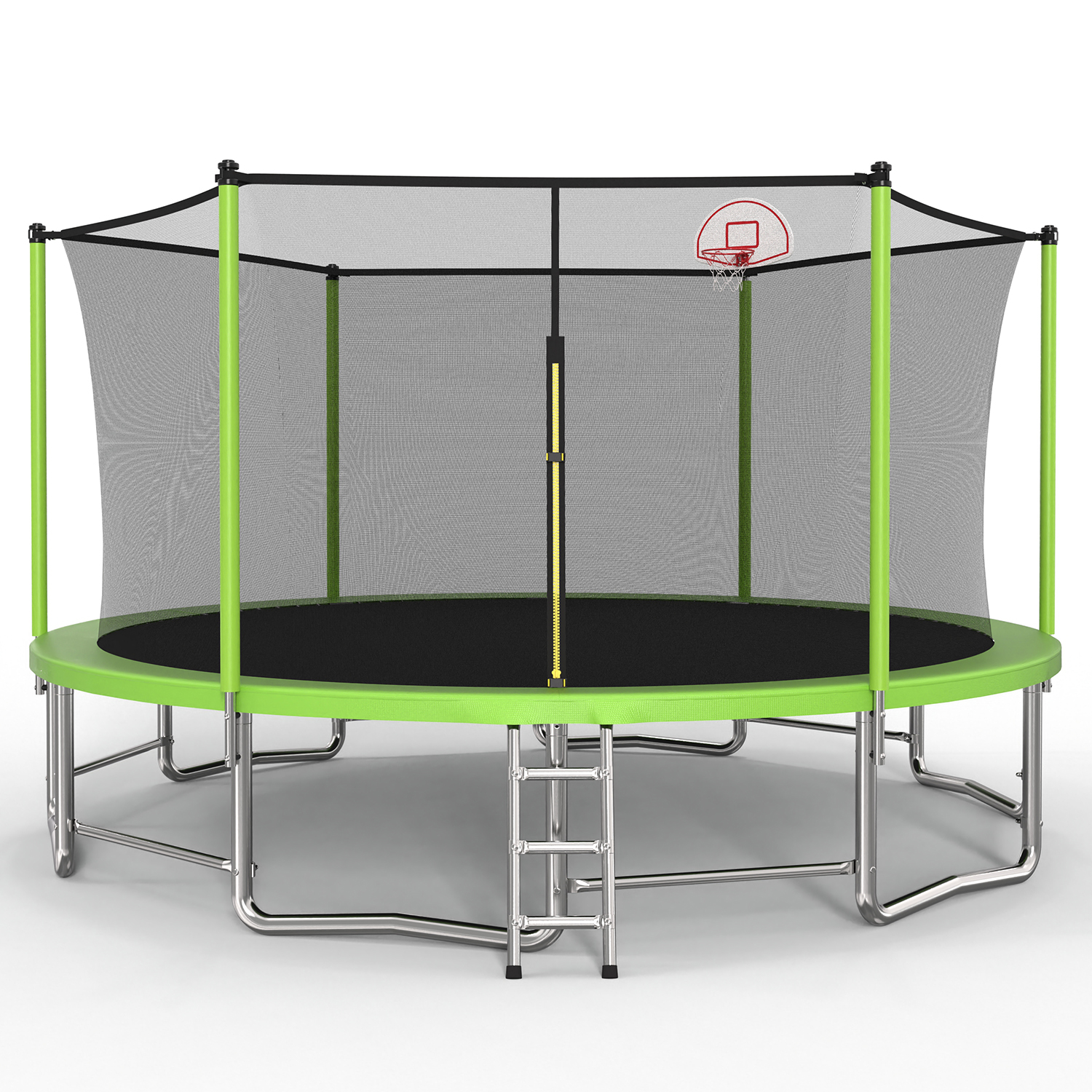 15FT for Kids Children with Safety Enclosure Net Outdoor Backyards Large Recreational Trampoline