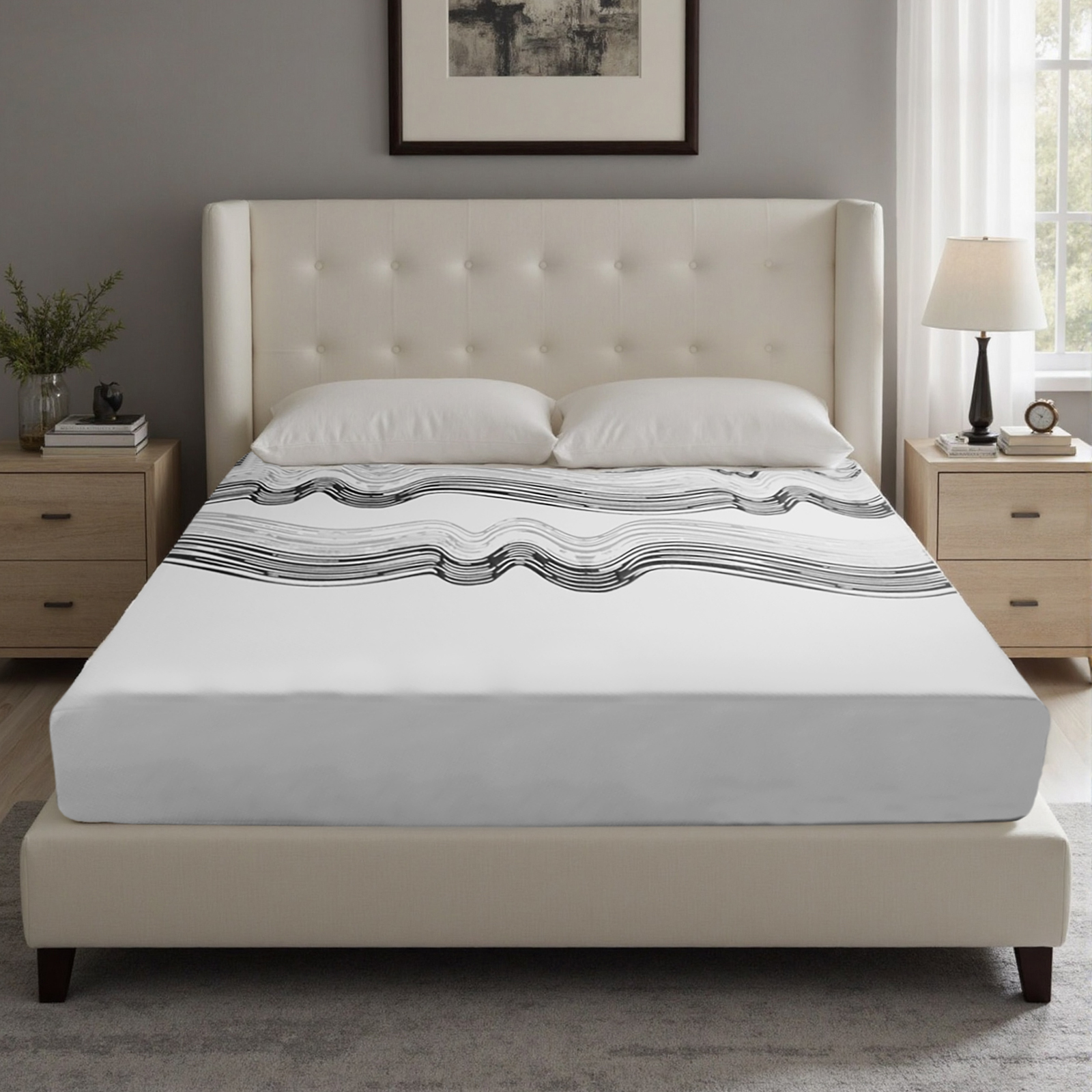 12-Inch King Mattress – Made in Japan – Ultra-Breathable & Sterilizing, High Rebound for Long-Lasting Comfort, Eco-Conscious Material, Sleek Styling Perfect for Modern Bedrooms
