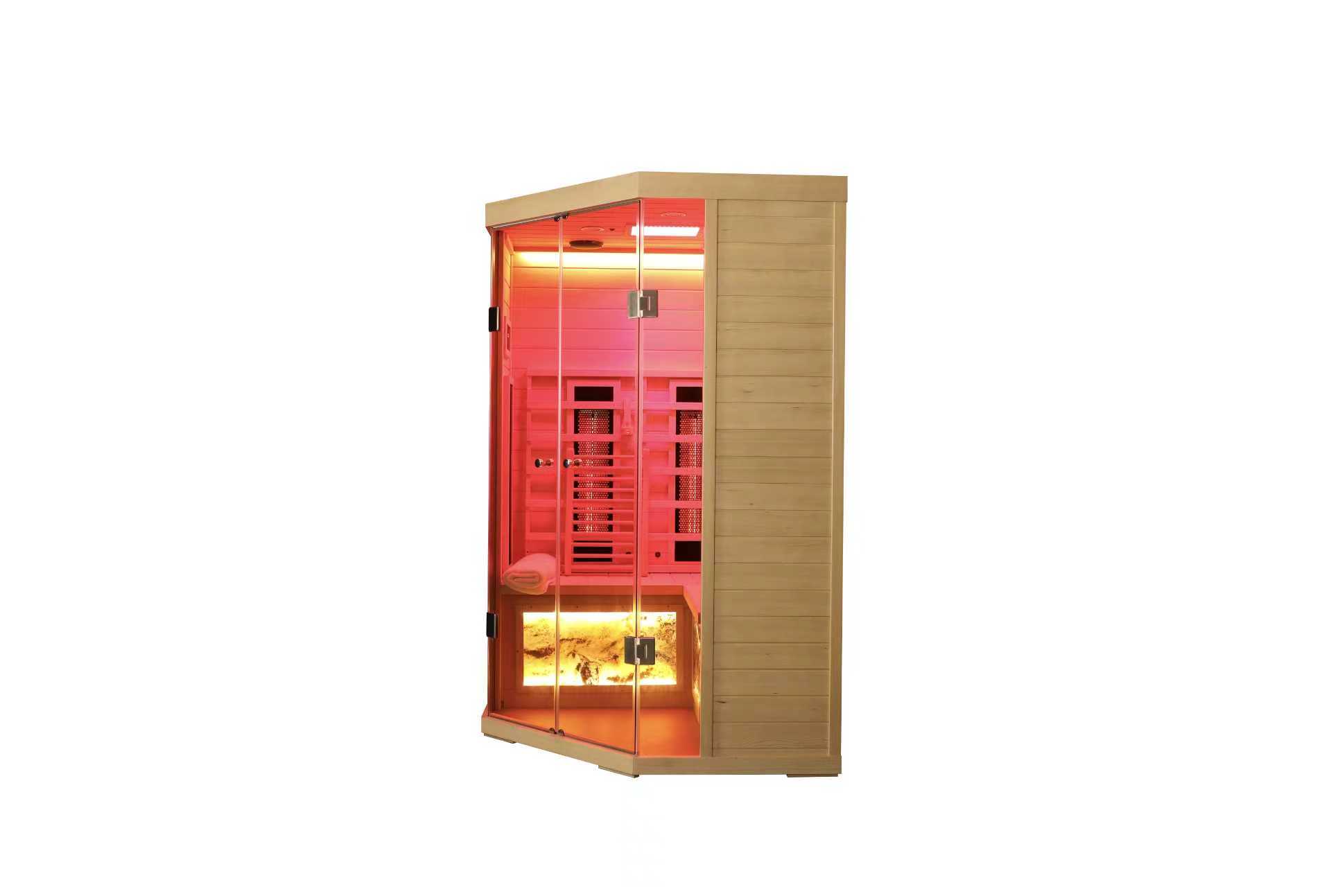 5-person hemlock far-infrared sauna-B