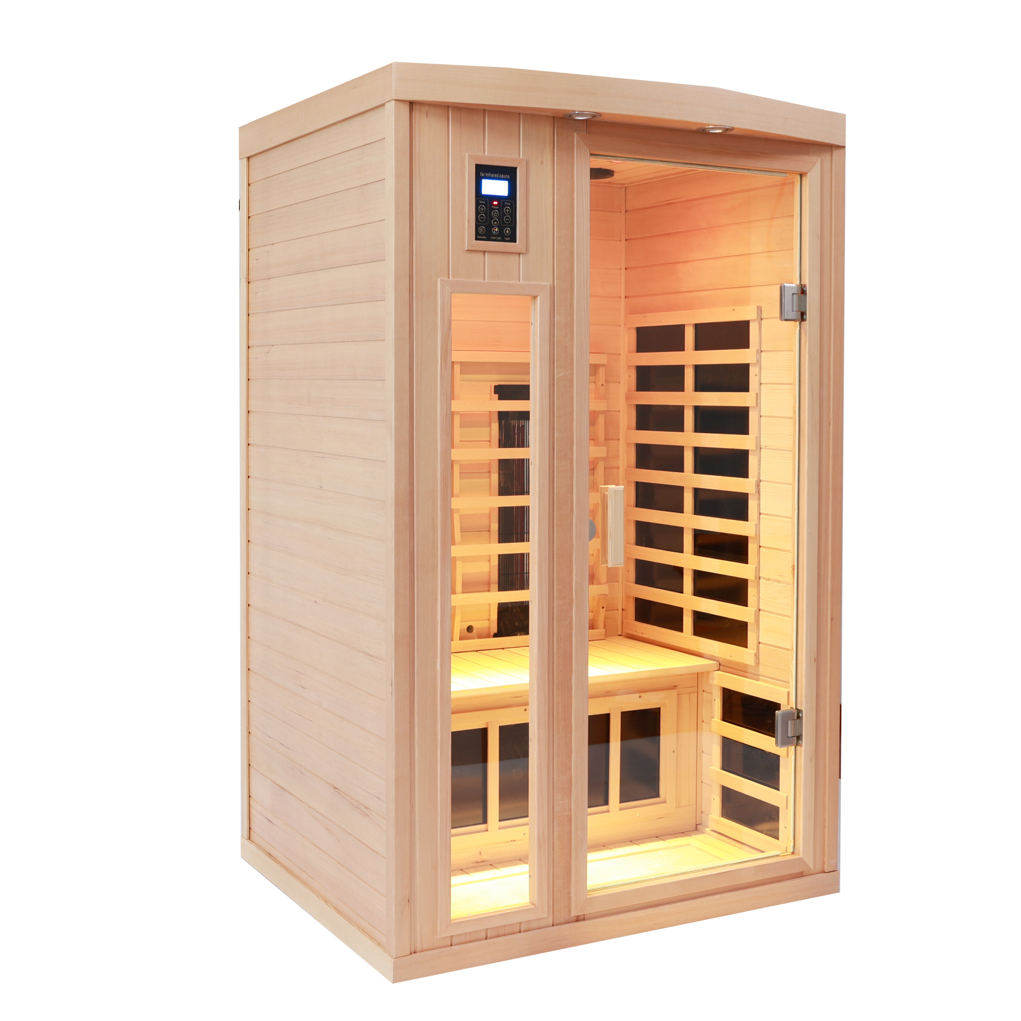 Indoor 3-person hemlock far-infrared sauna