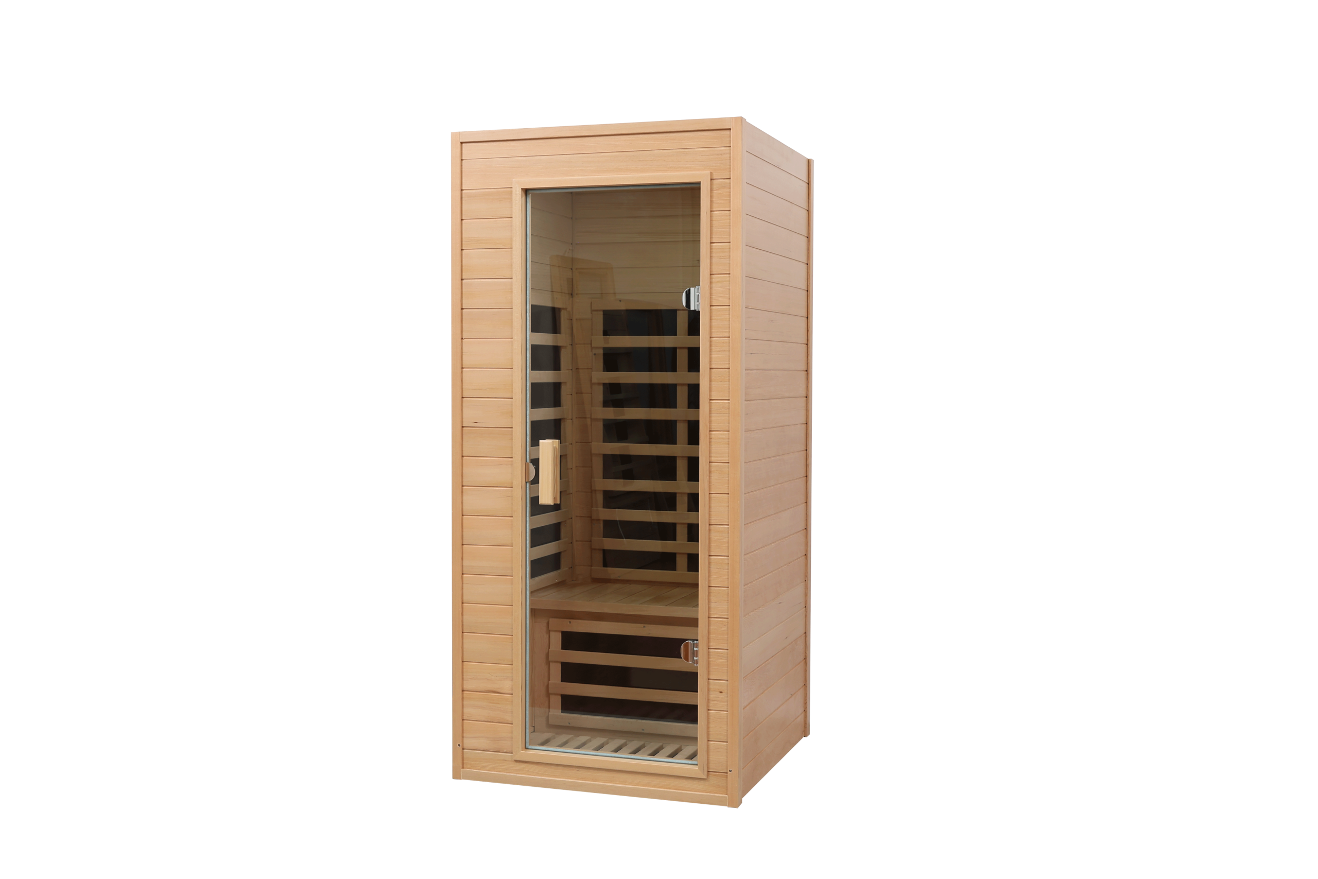 Hemlock One-person far infrared roof embedded indoor sauna room (Left & Right)