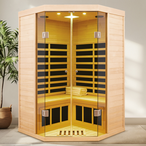 Hemlock sauna for pentagonal-A