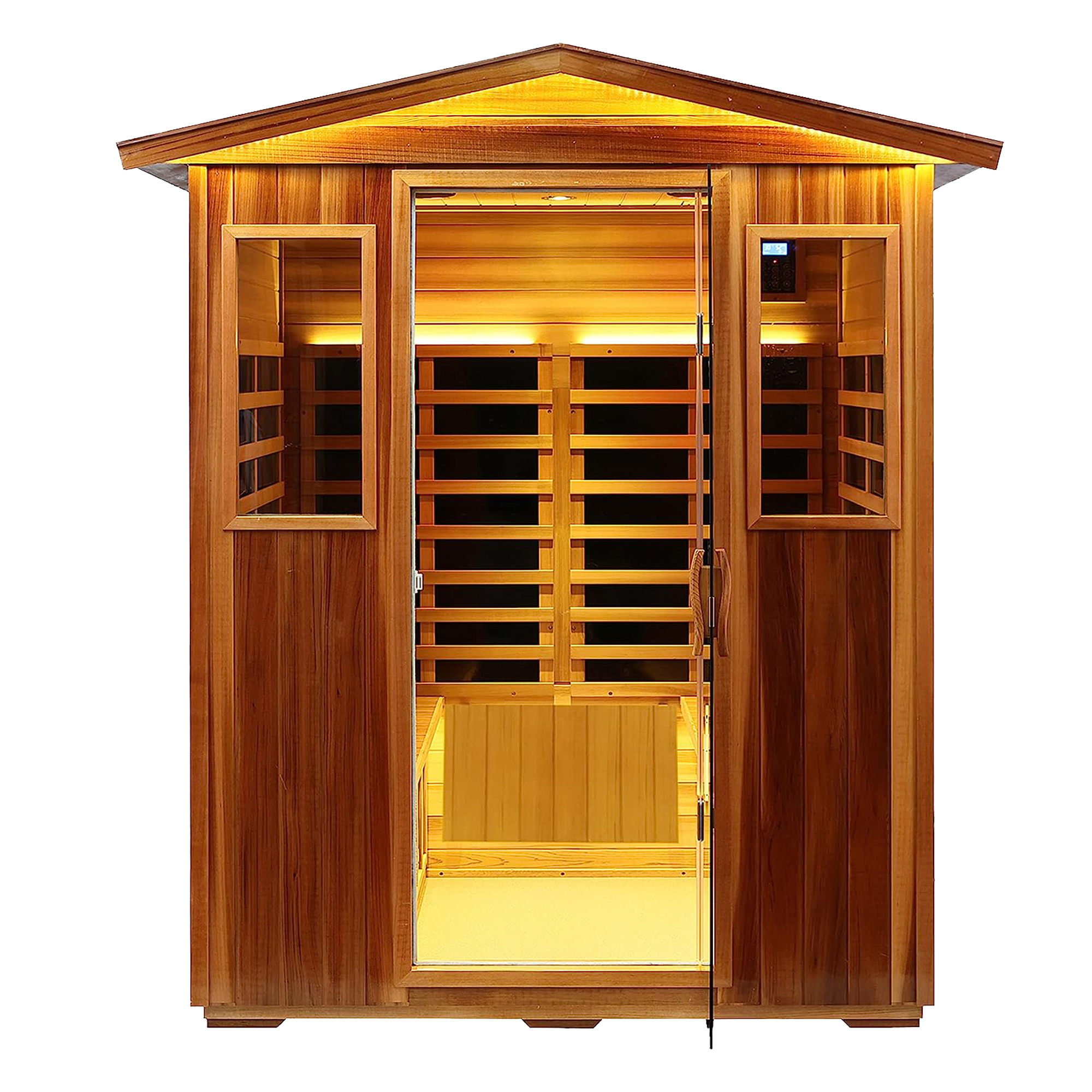 Four-person far-infrared outdoor sauna