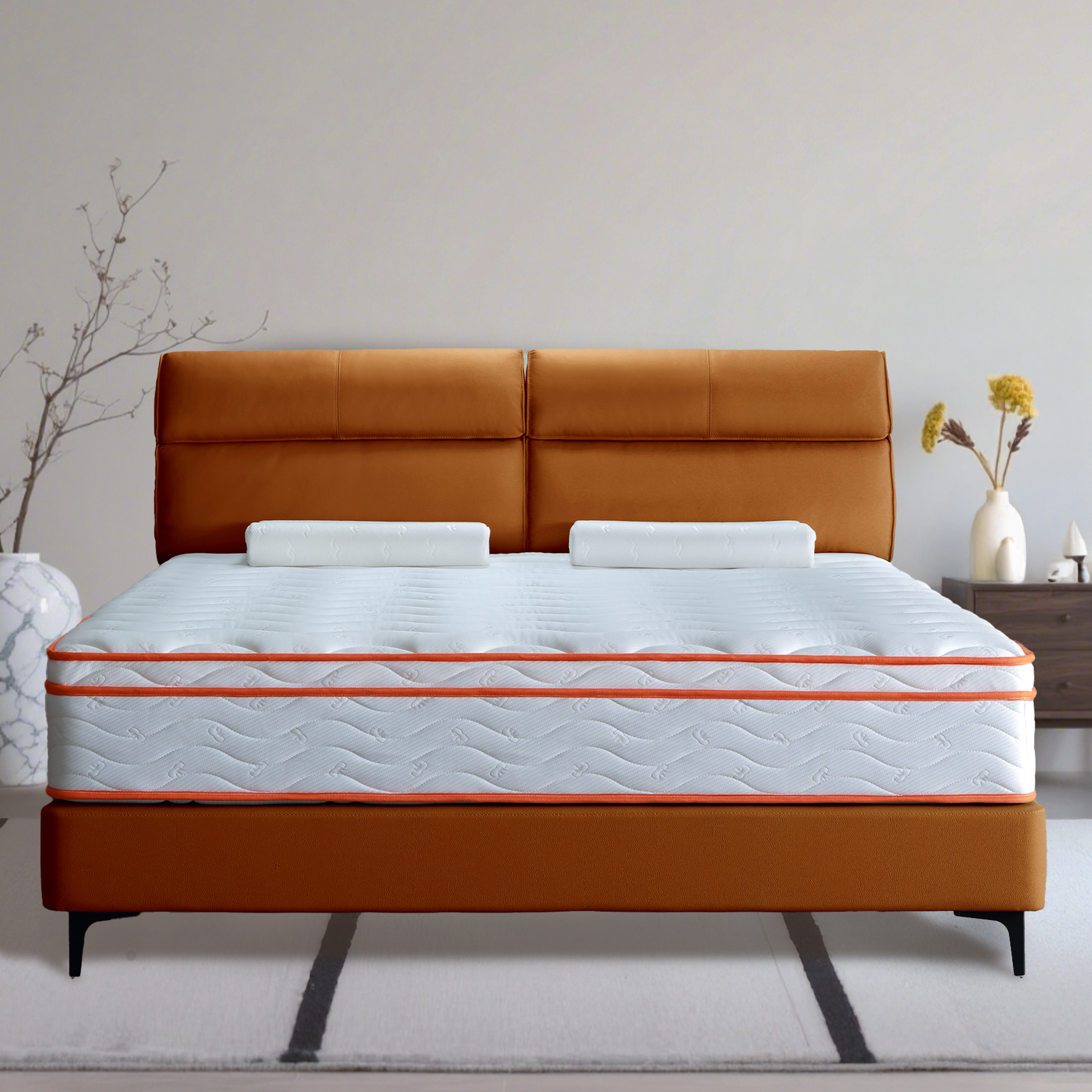 Cool 10″/12″ Plush Gel Memory Foam Pocket Spring Hybrid Mattress In A Box With Certipur-US Certified Memory Foam