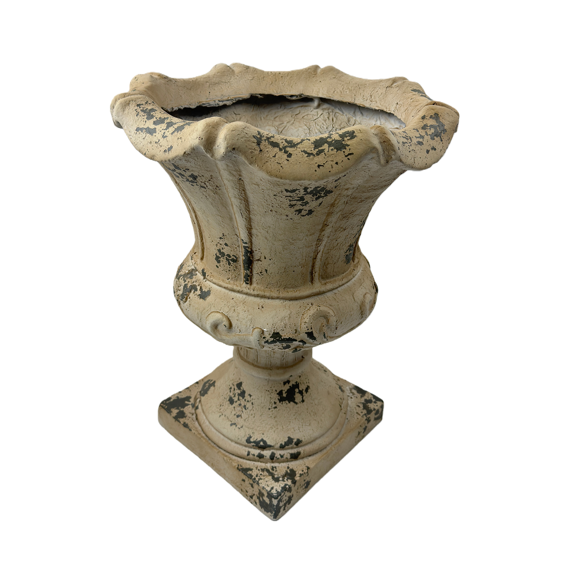 MGO Garden Planter, Garden decoration and planting,Color Antique White, Side 16.33"Wx16.33''Dx21.45"H - Image 6