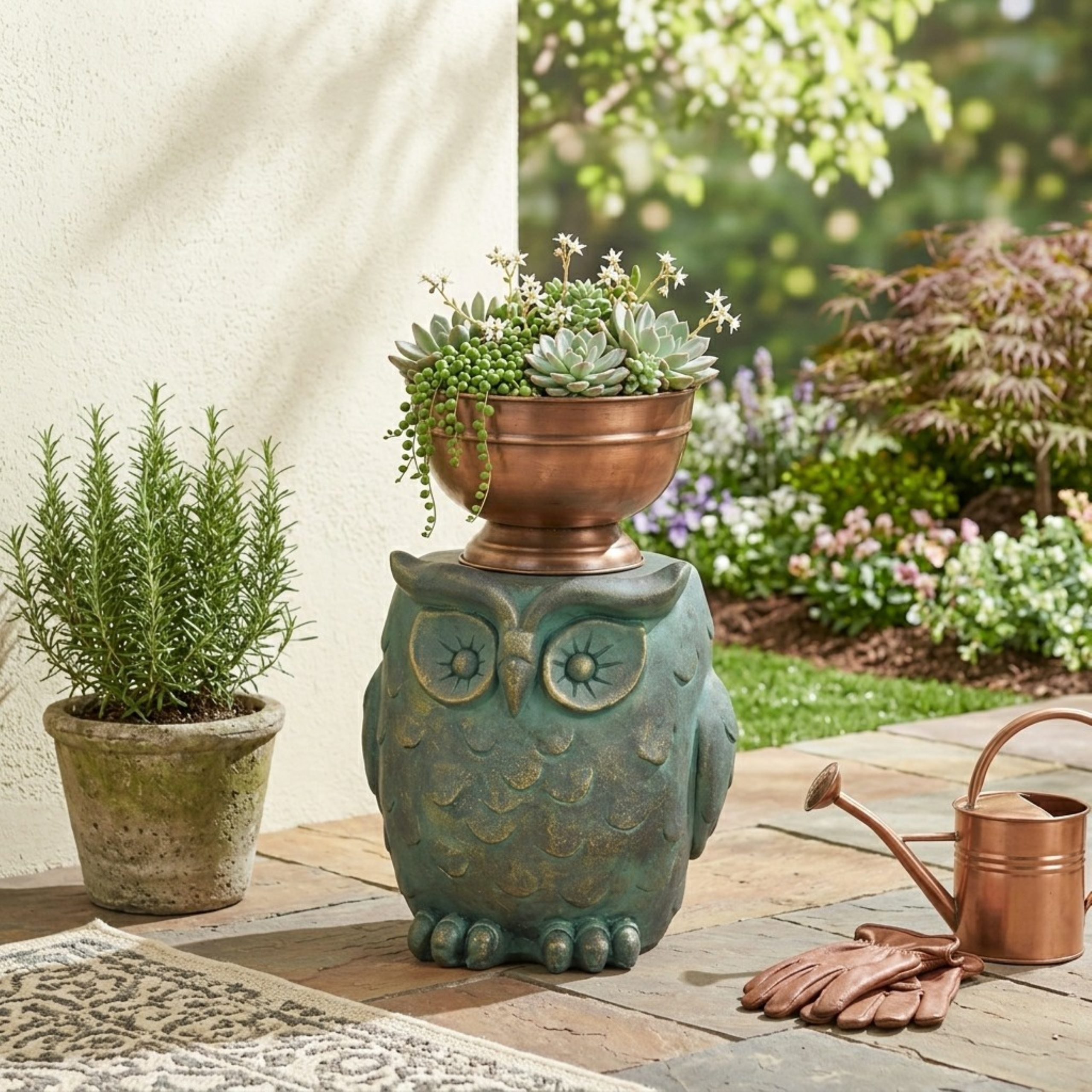 OWL GARDEN STOOL [Lots of scene pictures] - Image 3