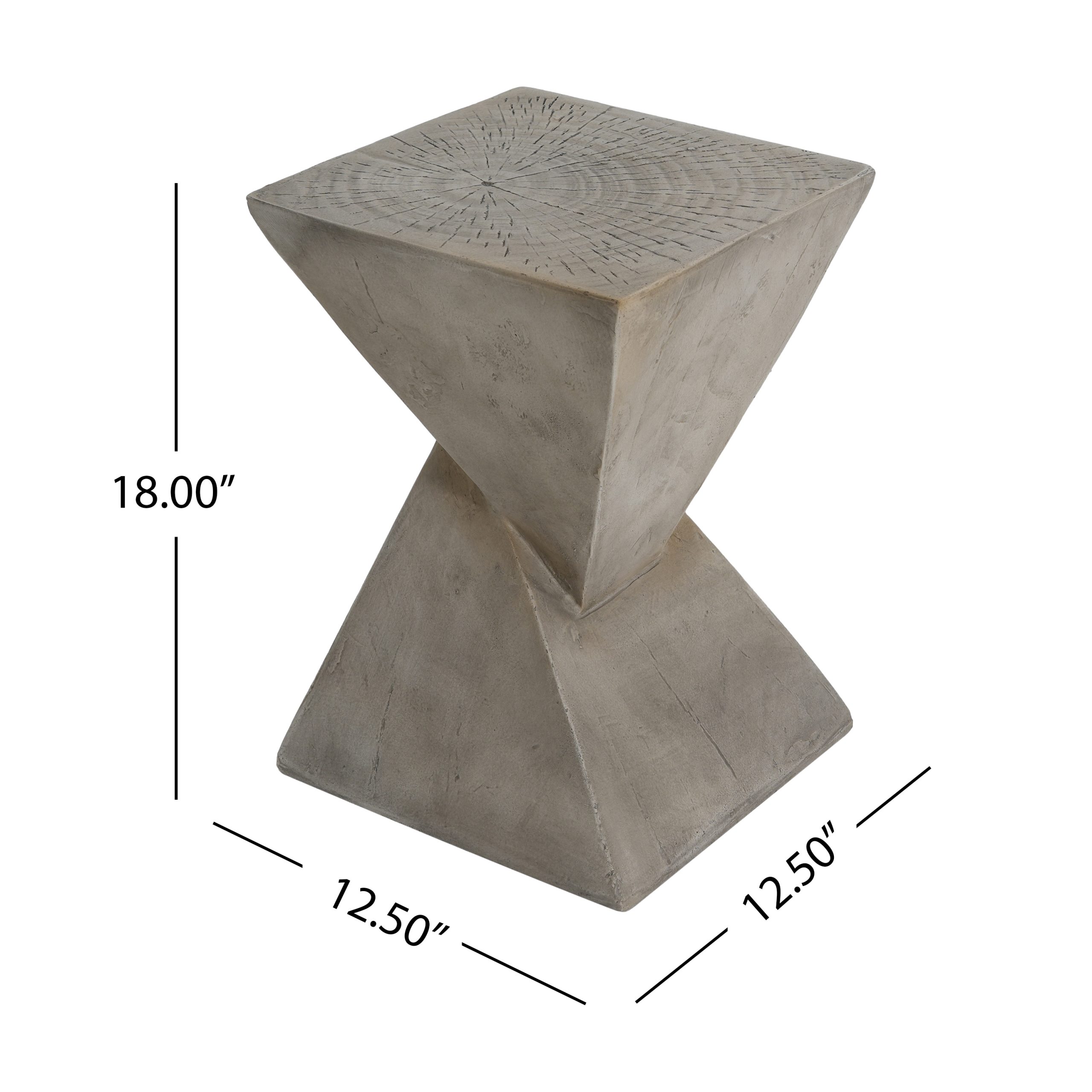 TESS Modern Side Table – Stylish Cent Table Compatible with Living Room, Bedroom, or Office – Versatile Home Furniture with Design and Sturdy Construction,Light gray Color (Original SKU:N770P262073G) - Image 2