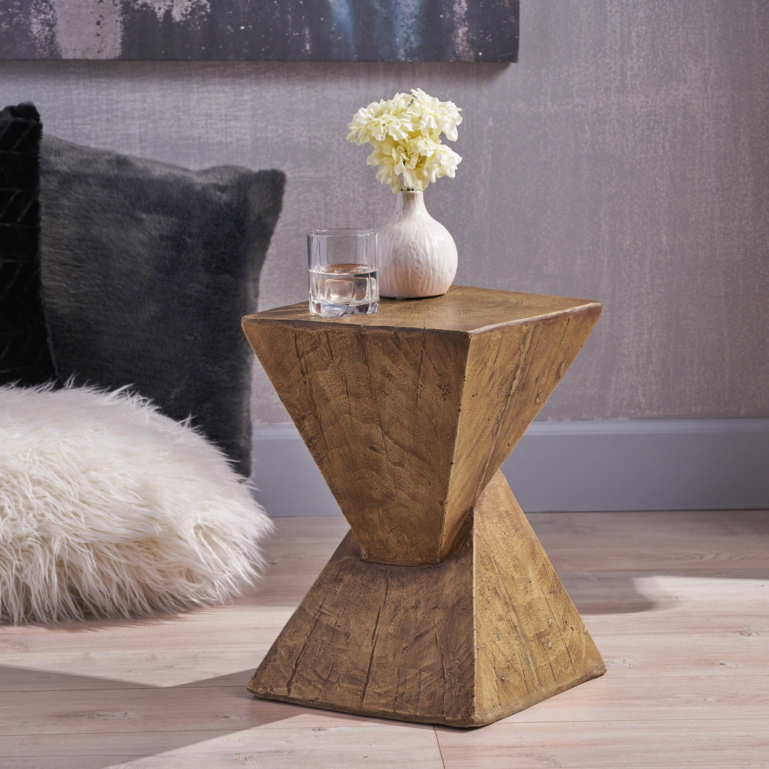 TESS Modern Side Table – Stylish End Table Compatible with Living Room, Bedroom, or Office,Versatile Home Furniture,Natural Color (Original SKU:63396.00NTL) - Image 3