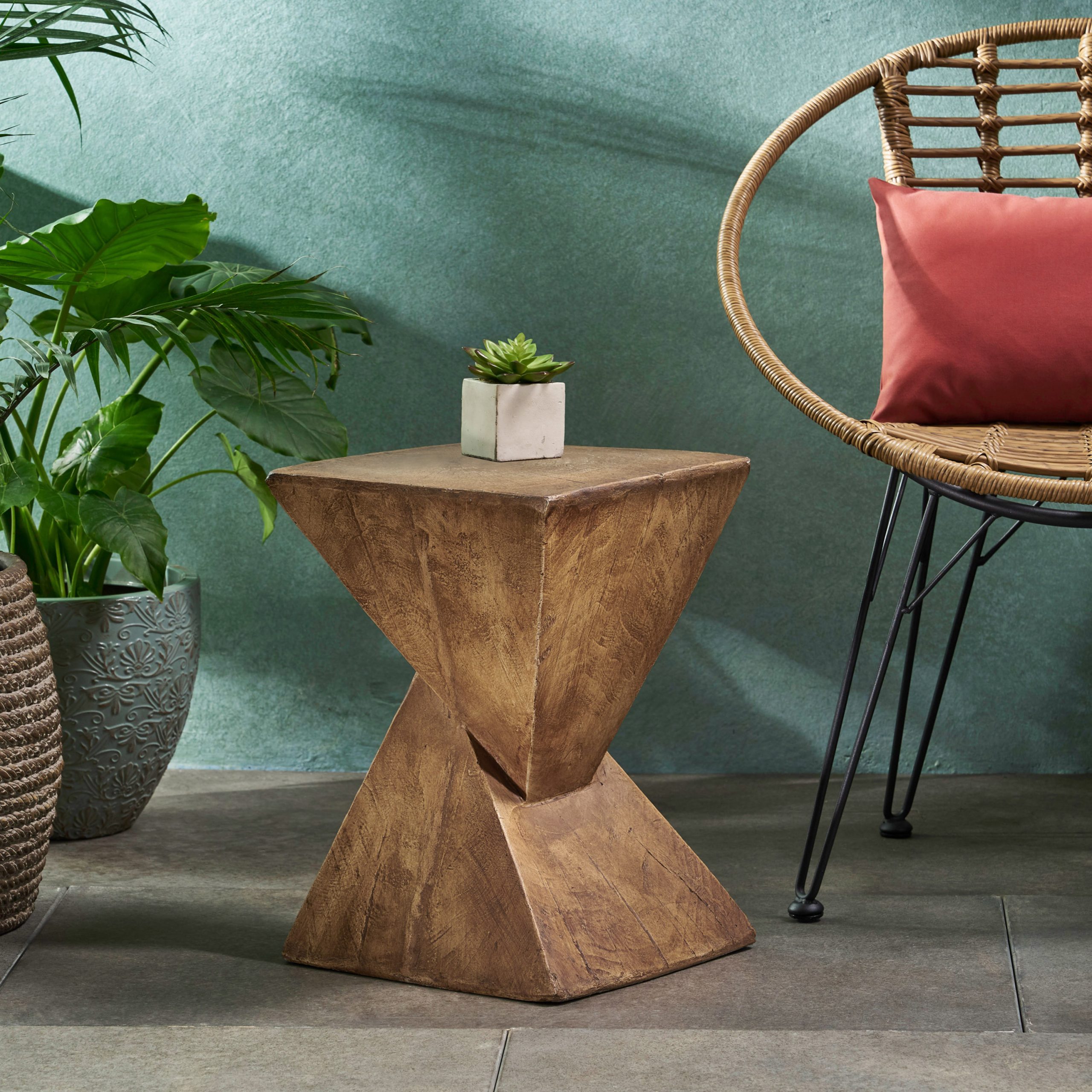 TESS Modern Side Table – Stylish End Table Compatible with Living Room, Bedroom, or Office,Versatile Home Furniture,Natural Color (Original SKU:63396.00NTL) - Image 4