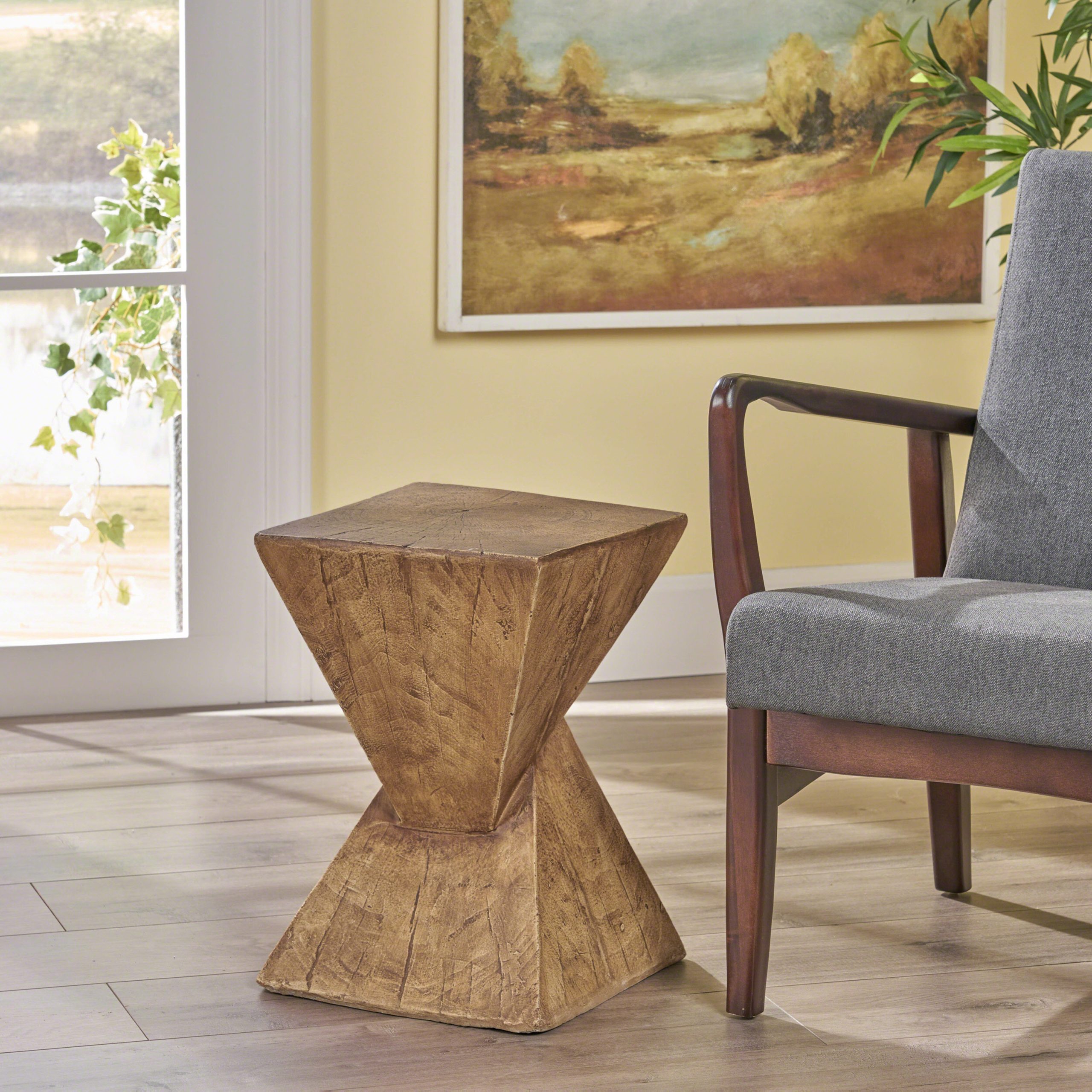 TESS Modern Side Table – Stylish End Table Compatible with Living Room, Bedroom, or Office,Versatile Home Furniture,Natural Color (Original SKU:63396.00NTL) - Image 6