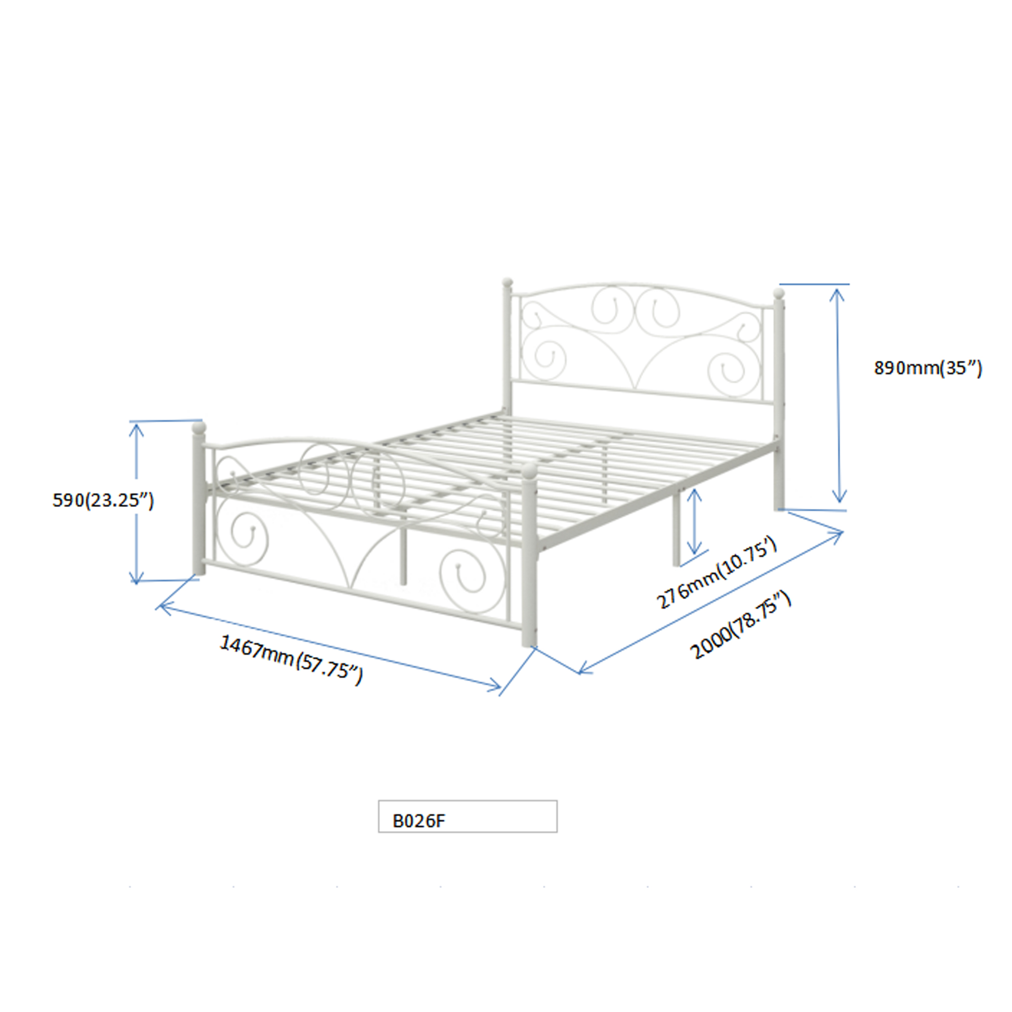 FULL METAL BED - Image 2