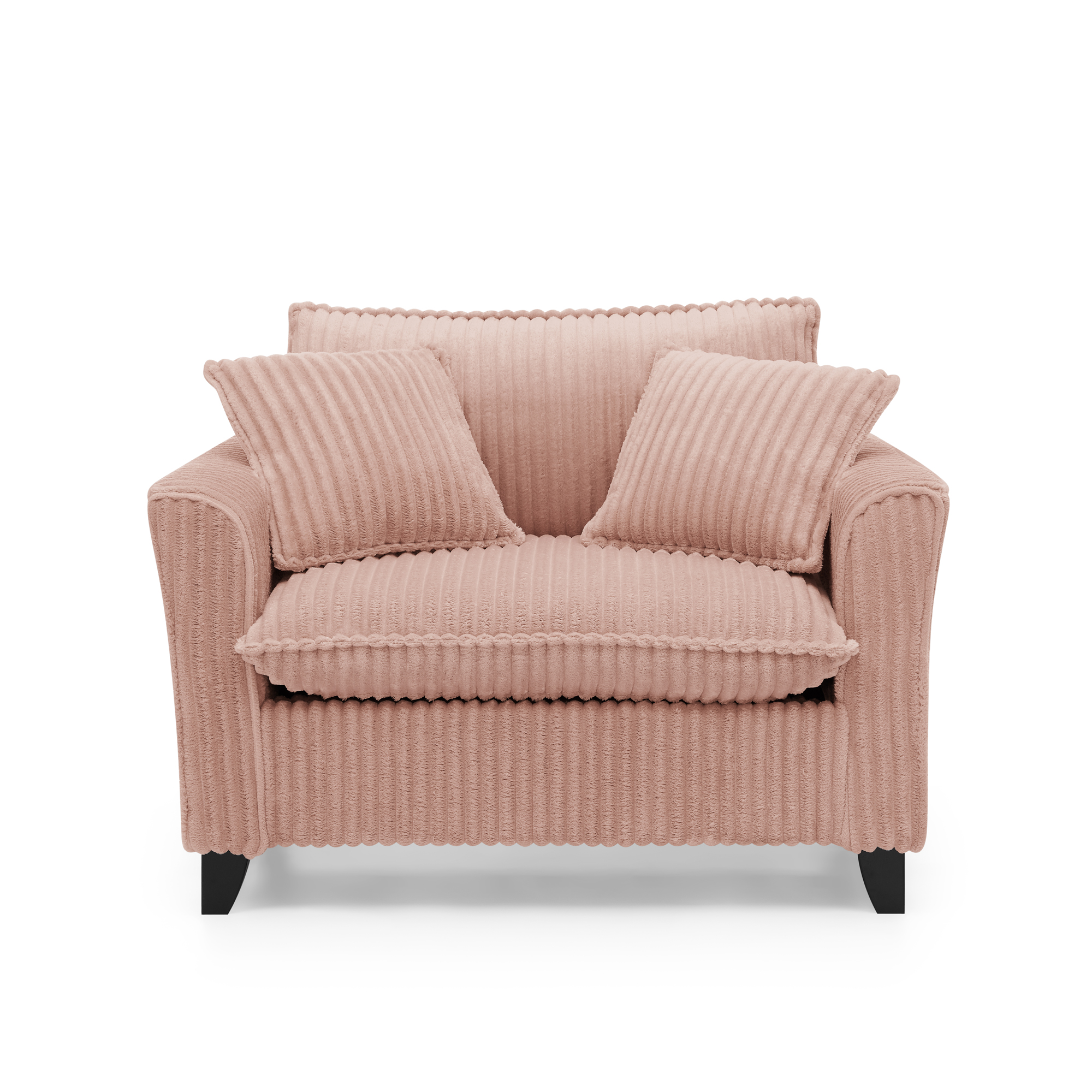 Lazy sofa chair, comfortable single-person sofa chair, with a backrest and soft seat cushion, having armrests on both sides, suitable for living room and bedroom - Pink - Image 6