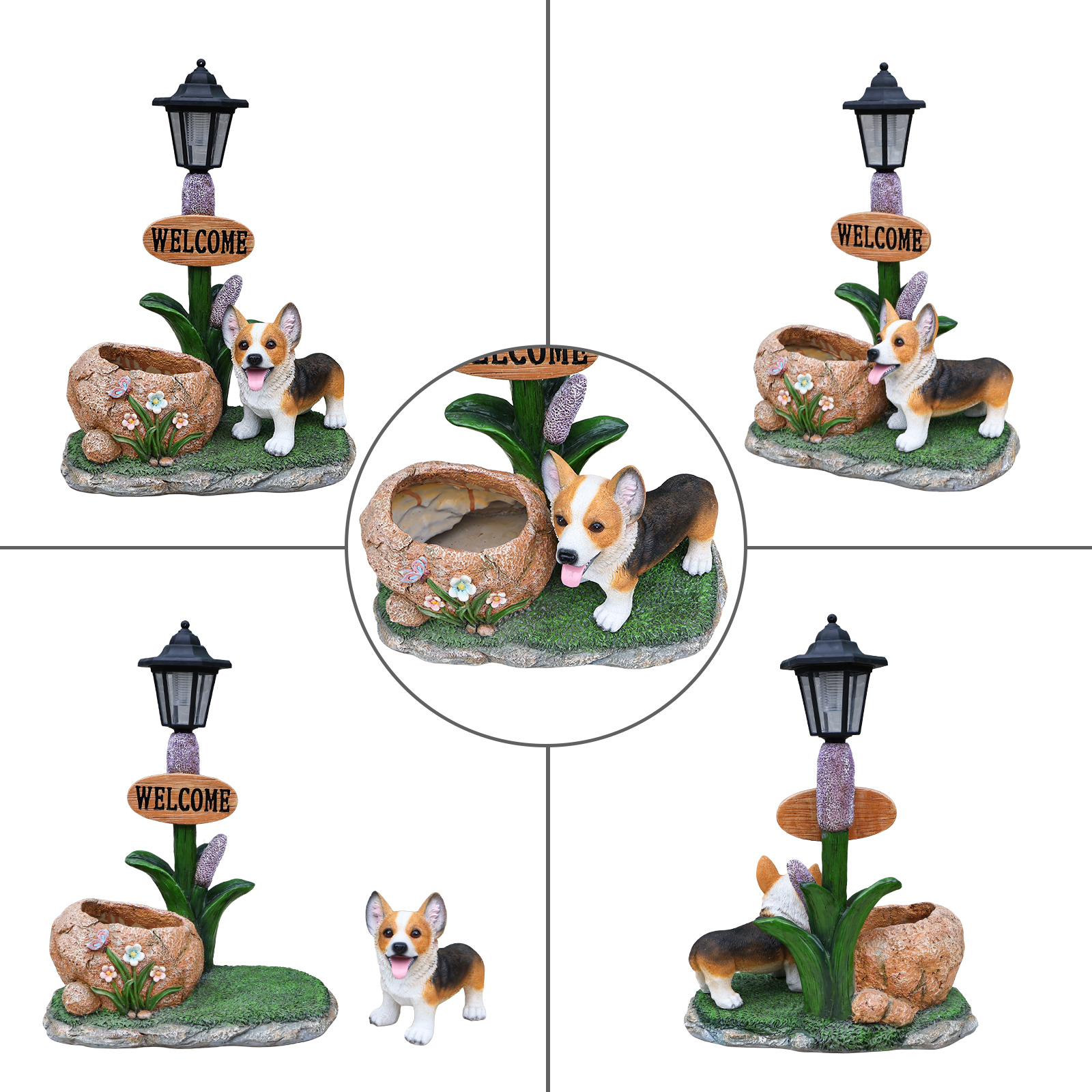 Corgi Dog Planter Garden Decor - Image 5
