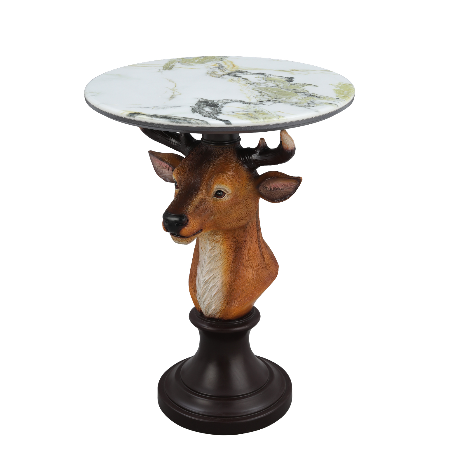 Deer Head Accent Table Animal Statue End Tables Livingroom - Image 5