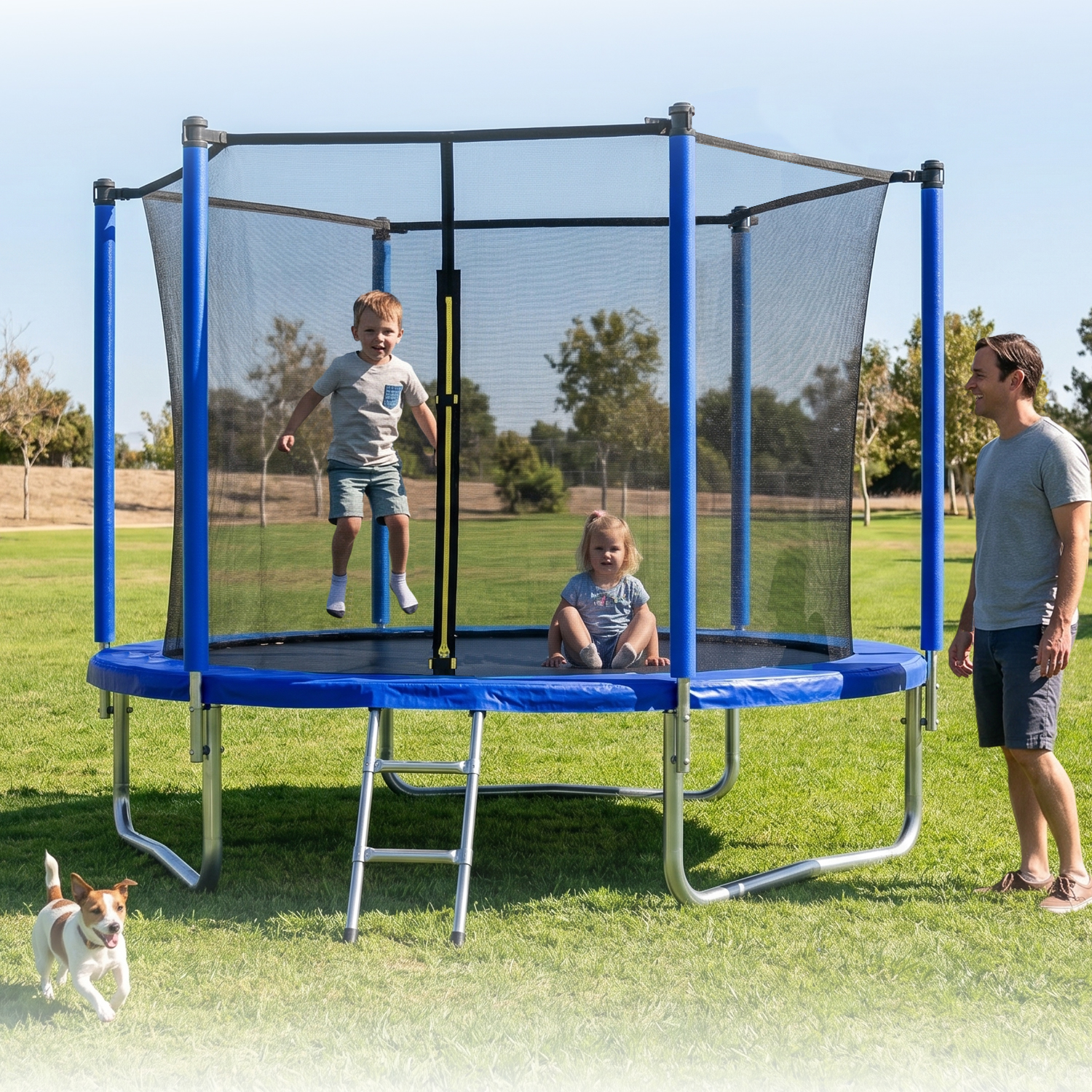 8FT TRAMPOLINE Blue - Image 6