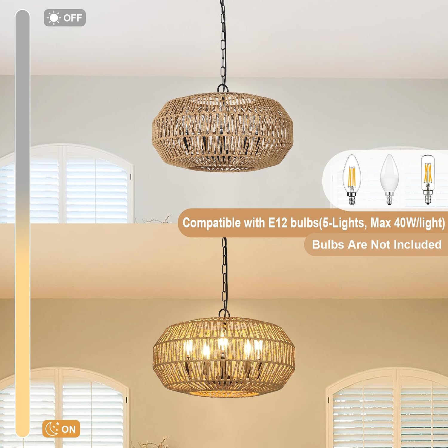 Farmhouse Rattan Pendant Lights - Image 6
