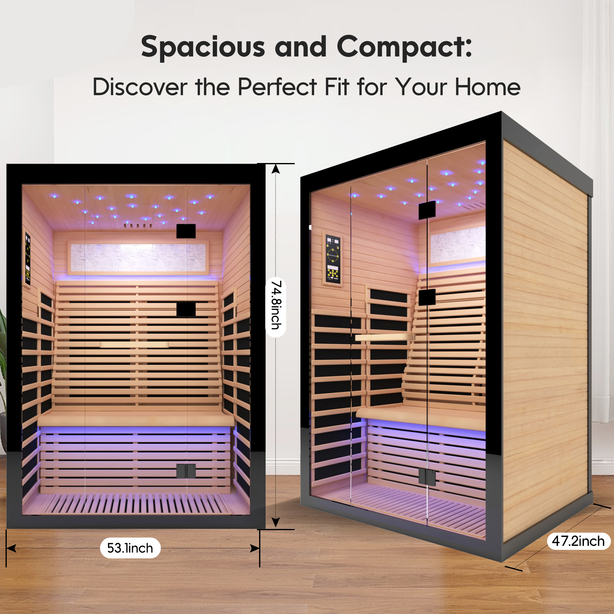 Luxury double sauna room - Image 4