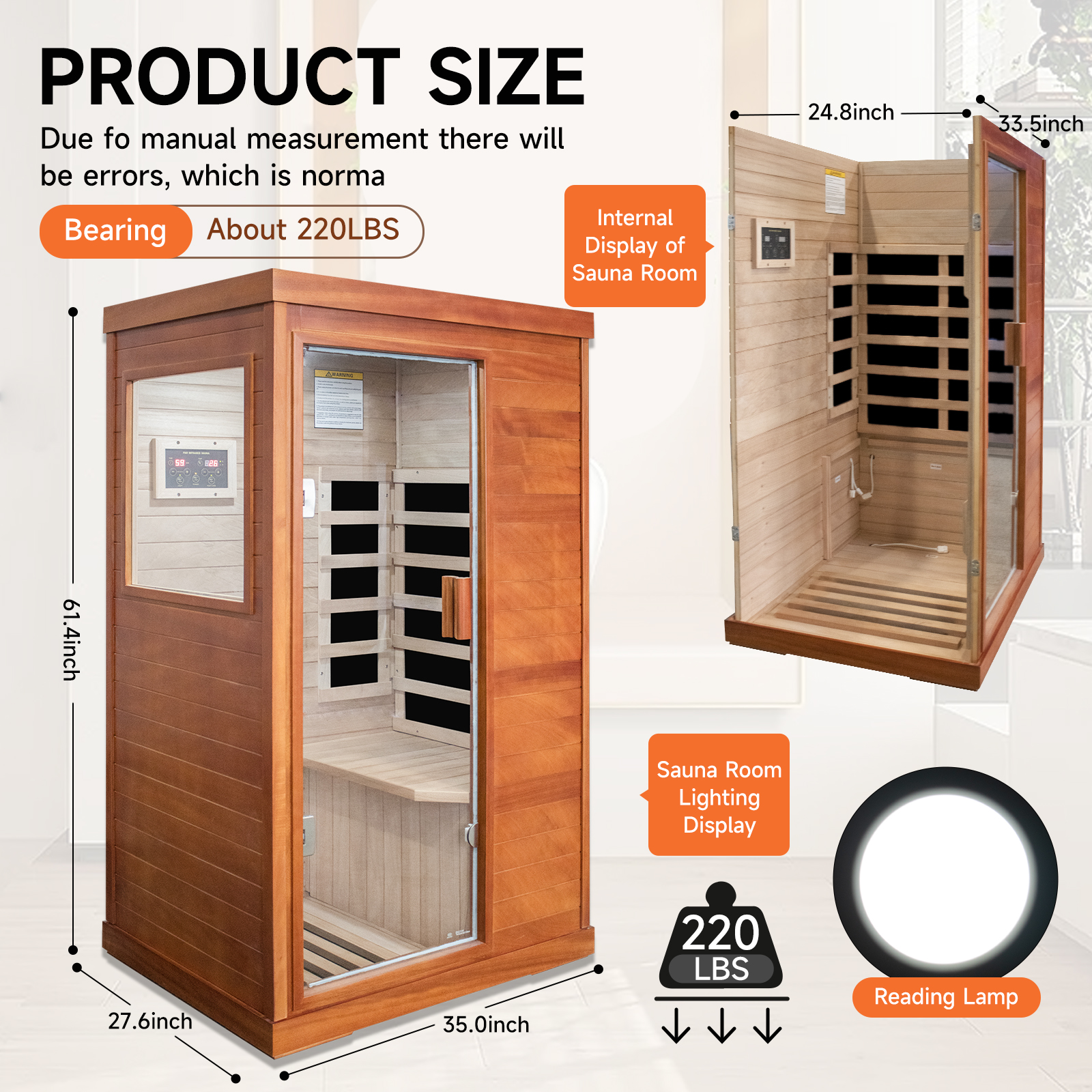 infrared sauna room single room - Image 6