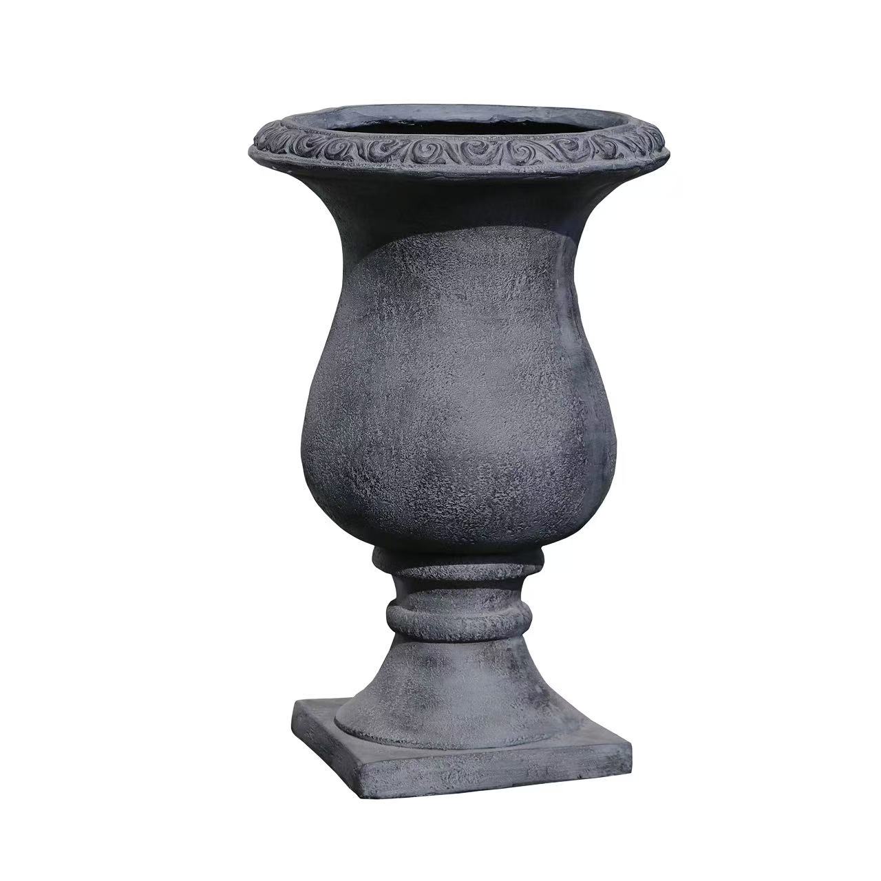 MGO Garden Planter, Garden decoration and planting,Color Antique Black, Size 26.38"X16.53 "X16.53 " - Image 3