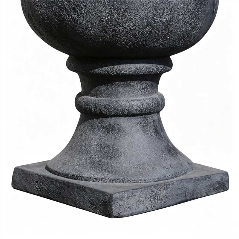 MGO Garden Planter, Garden decoration and planting,Color Antique Black, Size 26.38"X16.53 "X16.53 " - Image 5