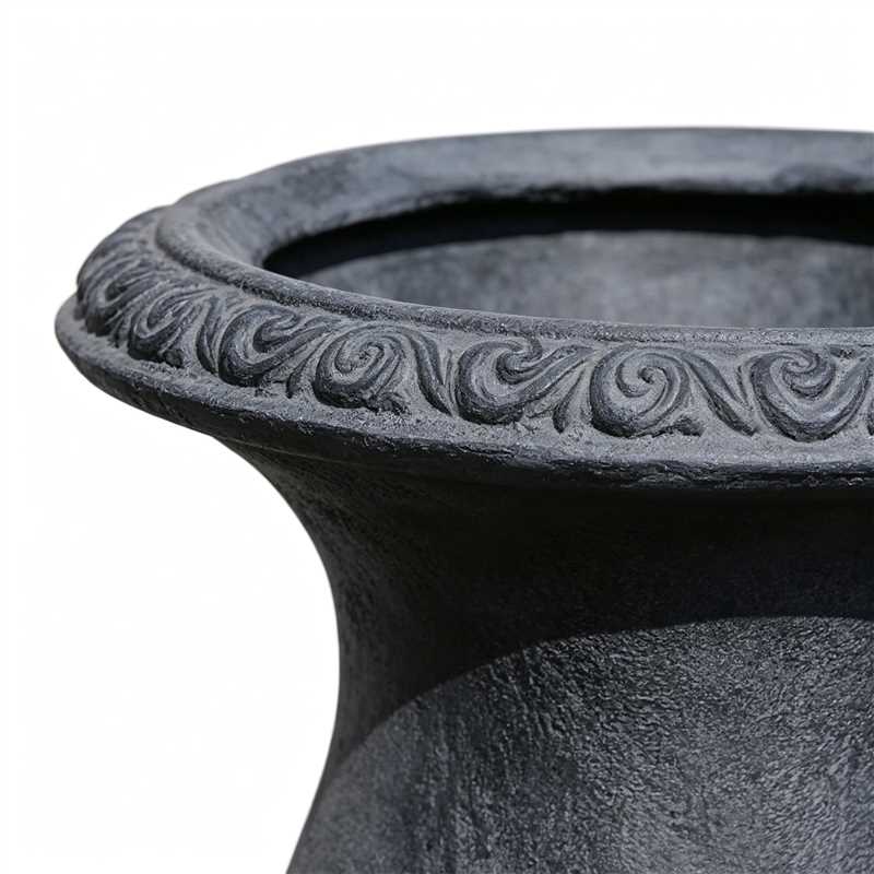 MGO Garden Planter, Garden decoration and planting,Color Antique Black, Size 26.38"X16.53 "X16.53 " - Image 6
